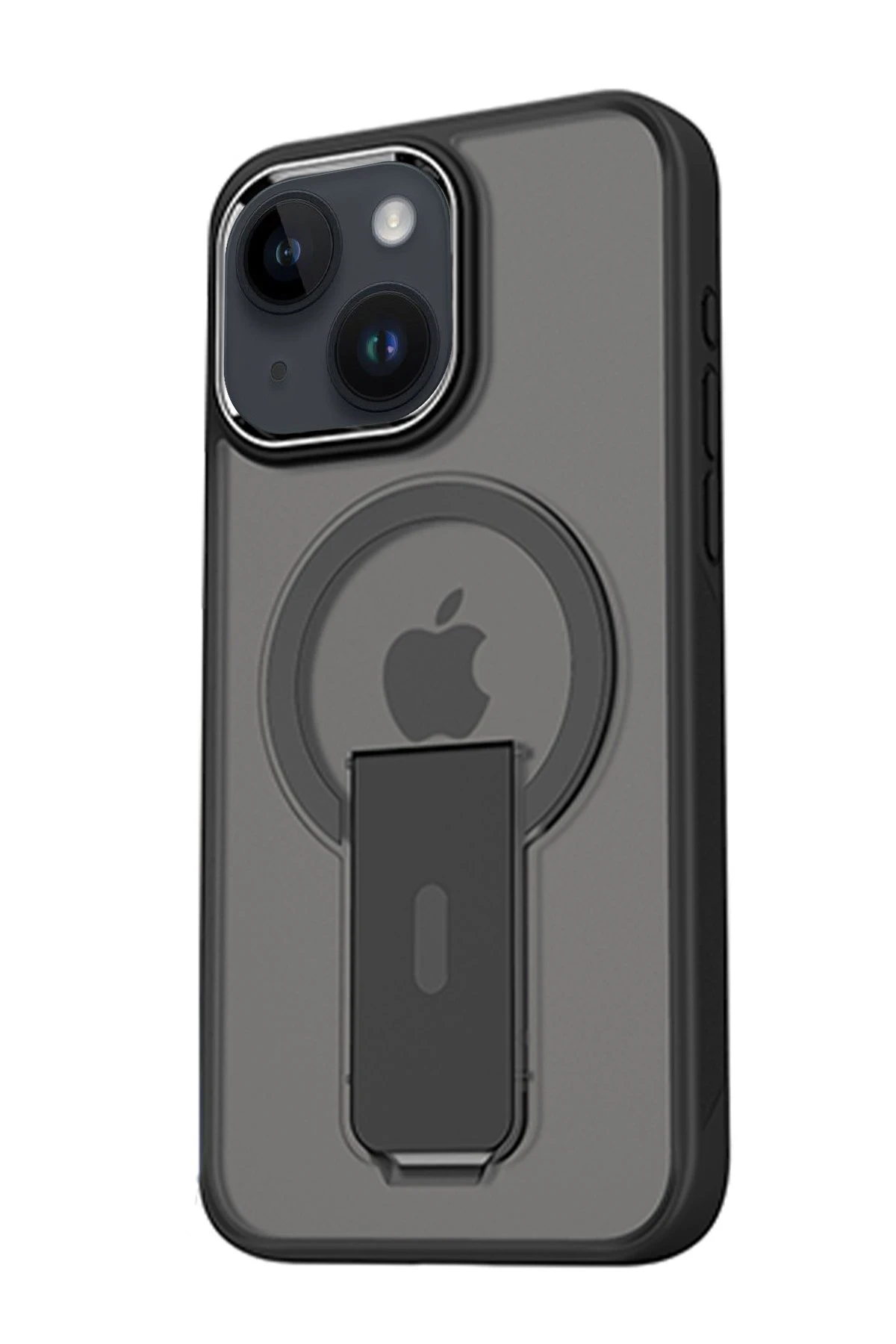 Newface Apple iPhone 14 Tork Magsafe Standlı Kapak - Siyah