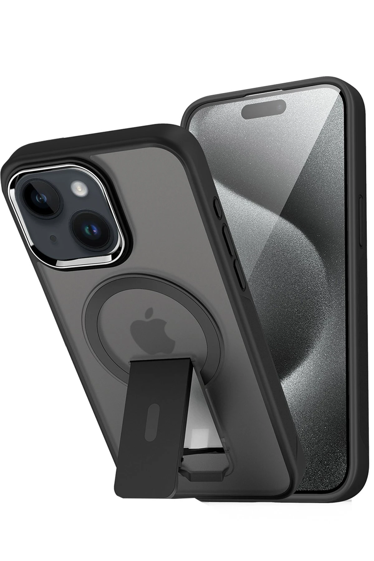 Newface Apple iPhone 14 Tork Magsafe Standlı Kapak - Siyah — görsel 2