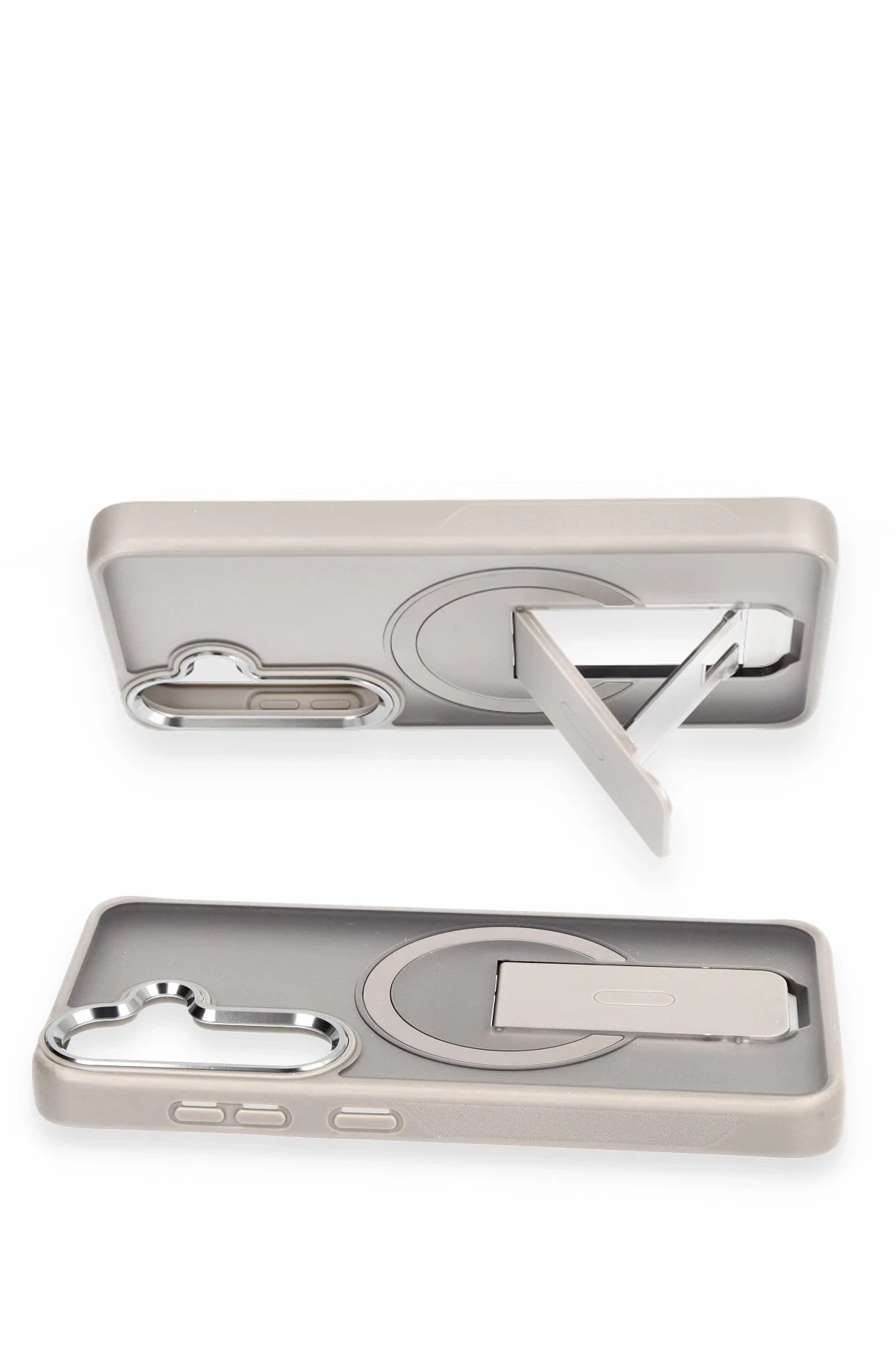 Newface Samsung Galaxy S24 Tork Magsafe Standlı Kapak - Derin Mor