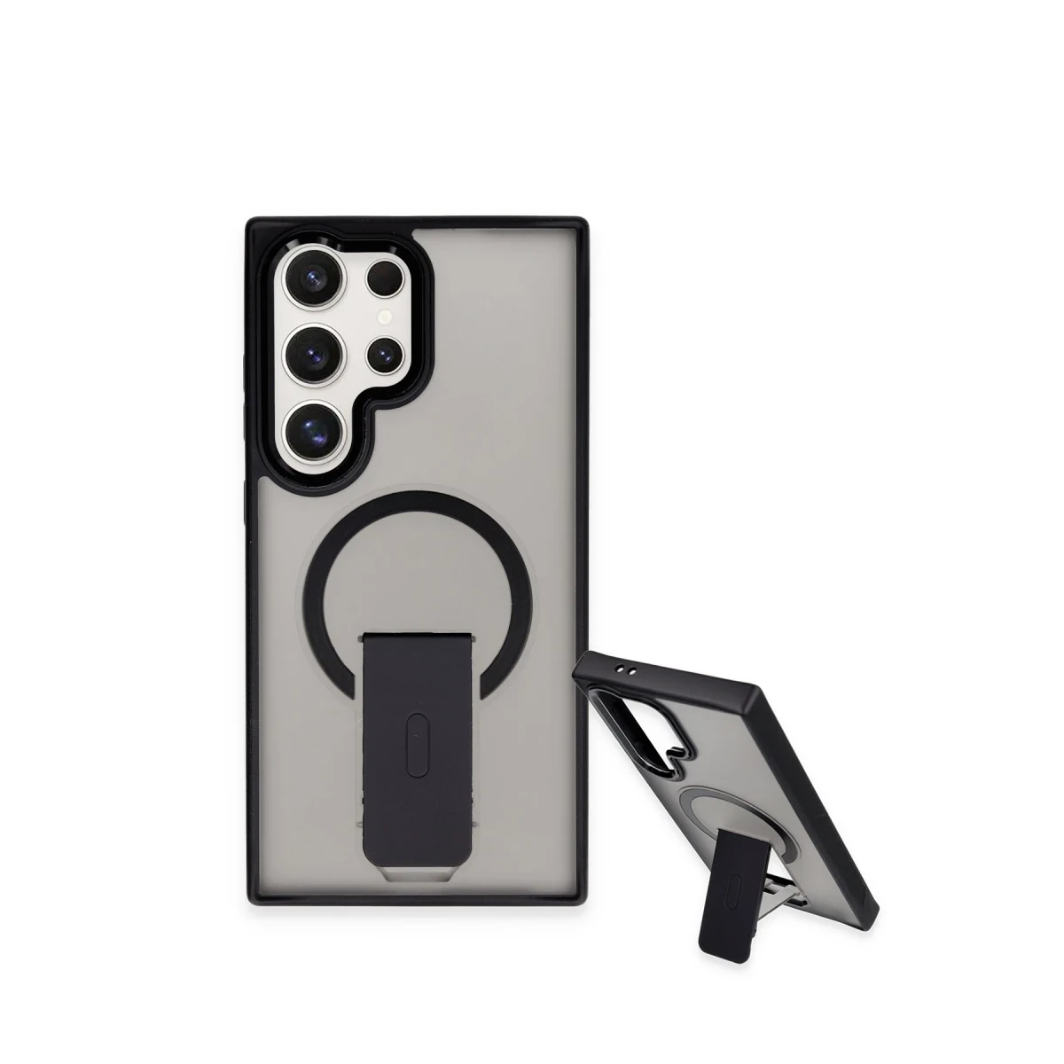 Newface Samsung Galaxy S24 Ultra Tork Magsafe Standlı Kapak - Siyah — görsel 5