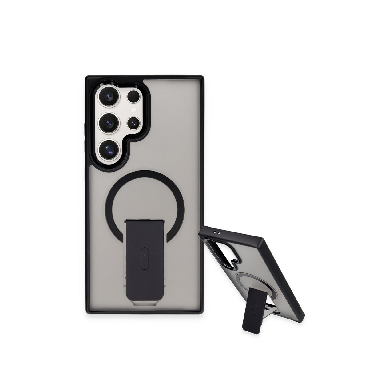 Newface Samsung Galaxy S23 Ultra Tork Magsafe Standlı Kapak - Siyah — görsel 8