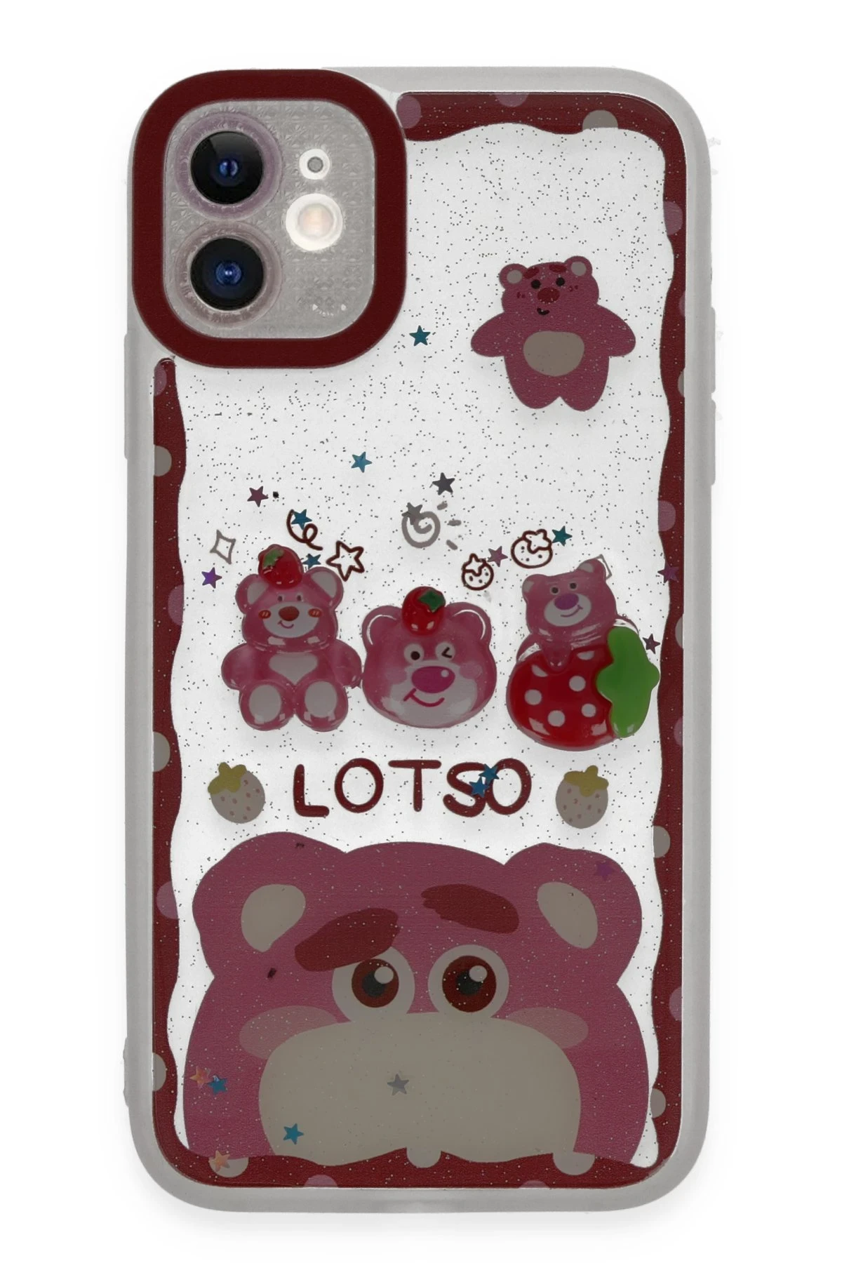 Newface Apple iPhone 11 Kılıf Sweet Desenli Silikon Kapak - Pembe