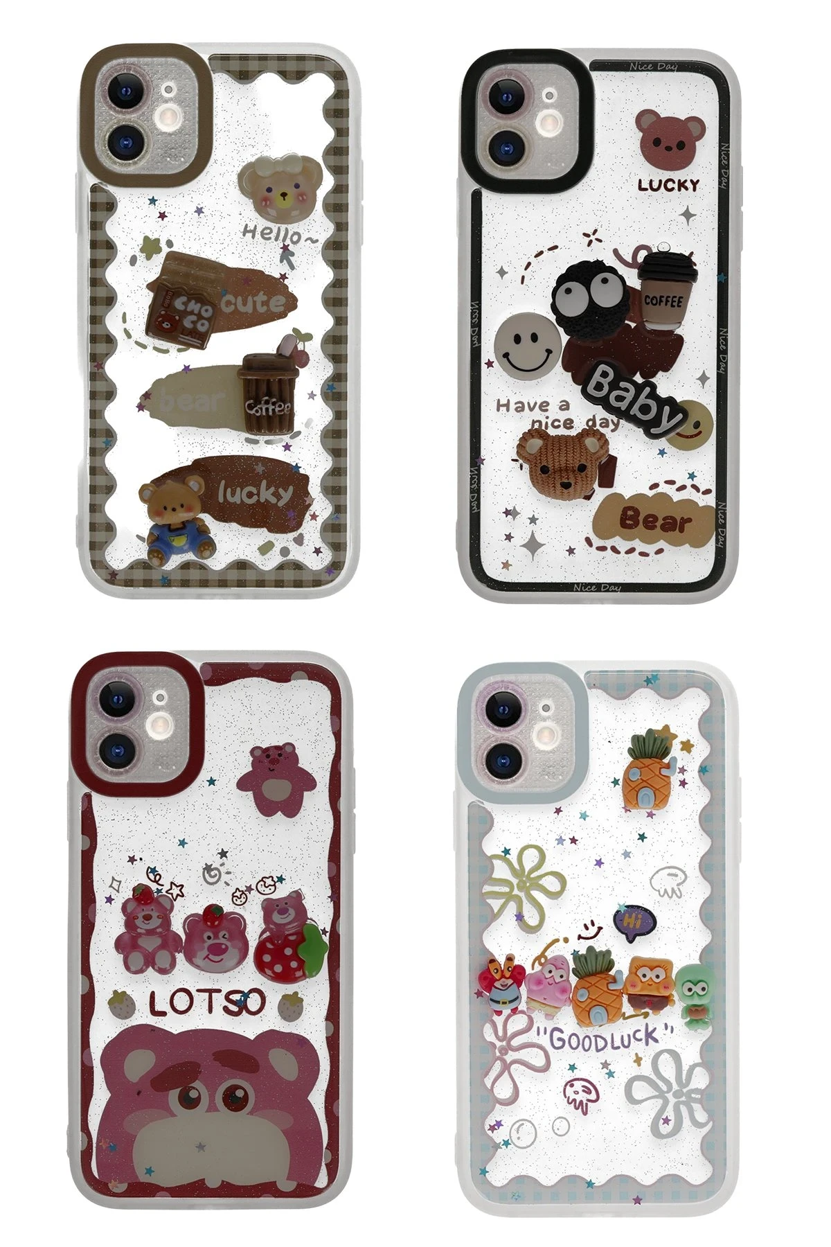 Newface Apple iPhone 11 Kılıf Sweet Desenli Silikon Kapak - Pembe — görsel 2