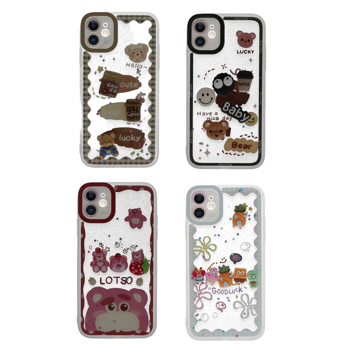 Newface Apple iPhone 11 Kılıf Sweet Desenli Silikon Kapak - Pembe — görsel 4