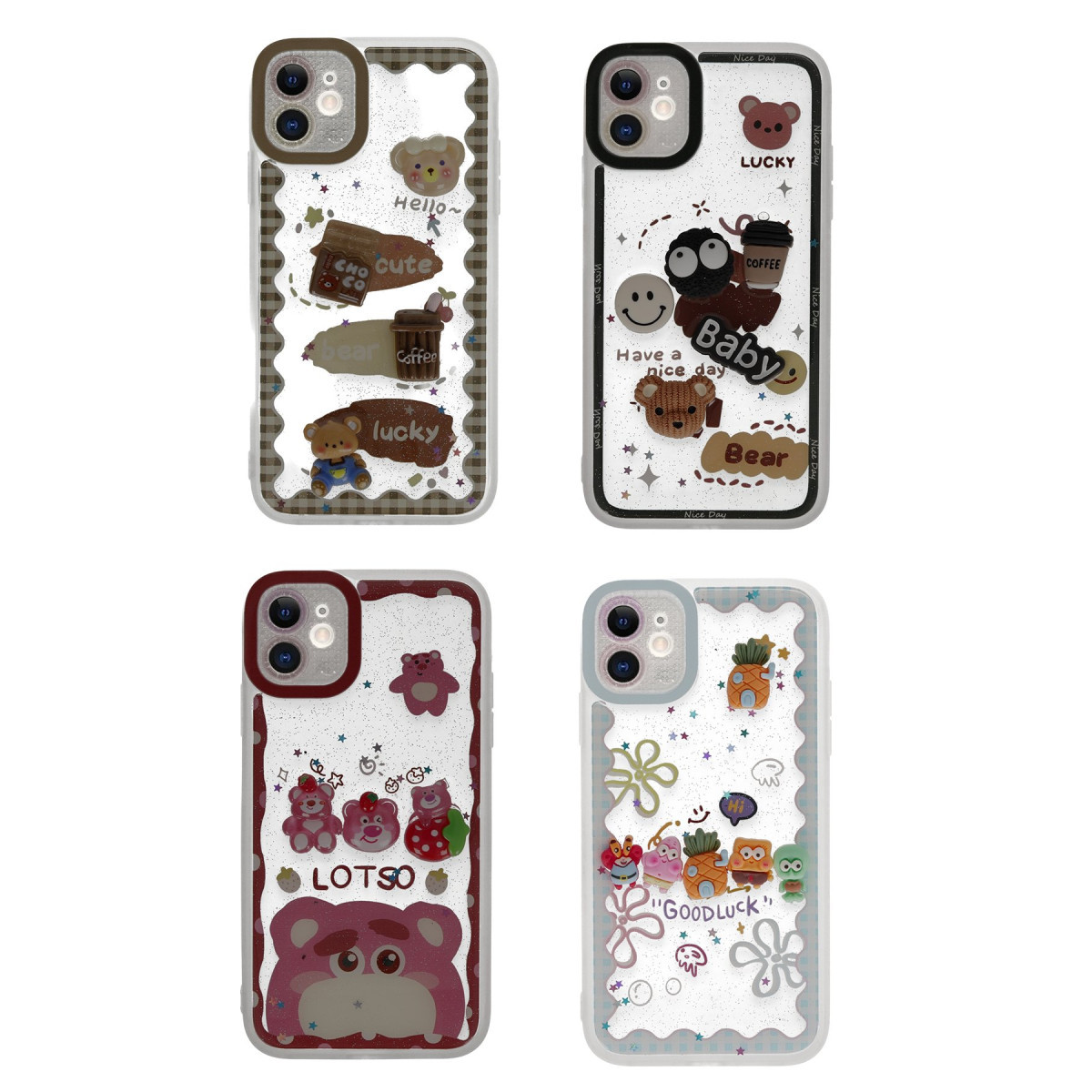 Newface Apple iPhone 11 Kılıf Sweet Desenli Silikon Kapak - Pembe — görsel 6