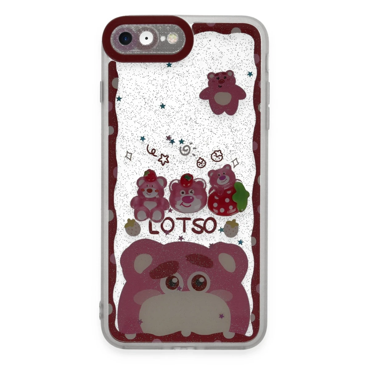 Newface Apple iPhone 7 Kılıf Sweet Desenli Silikon Kapak - Pembe — görsel 3