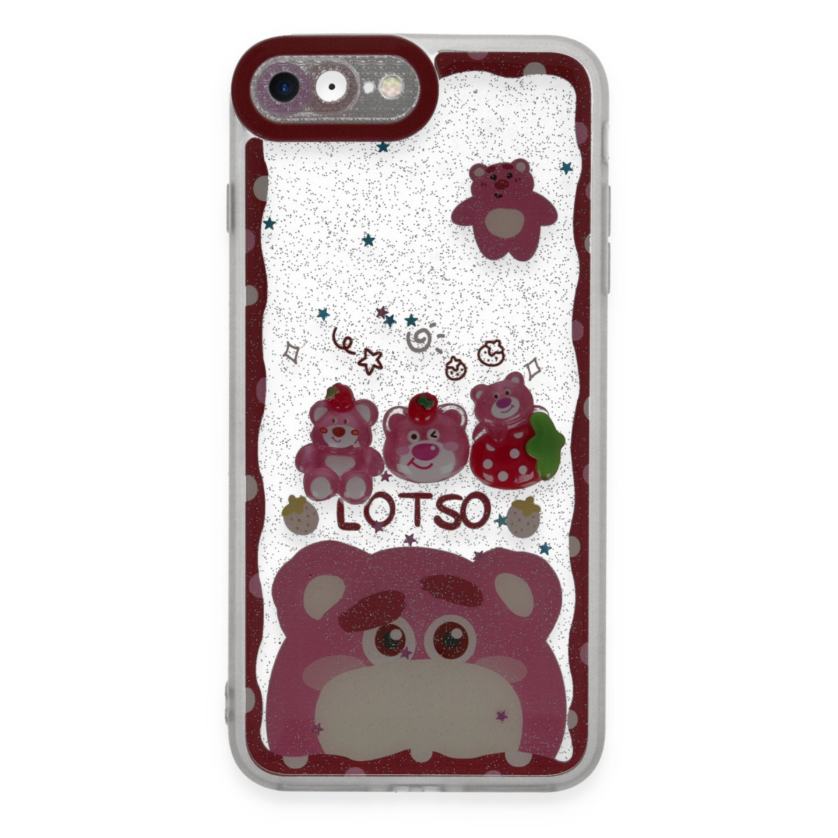 Newface Apple iPhone 7 Kılıf Sweet Desenli Silikon Kapak - Pembe — görsel 5
