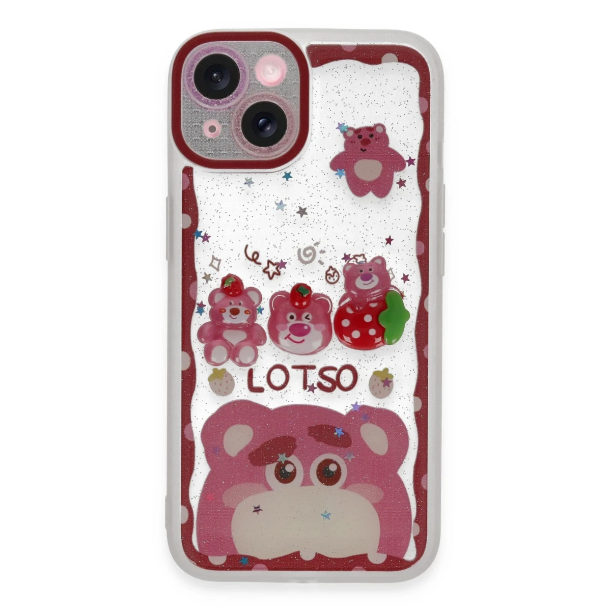 Newface Apple iPhone 14 Kılıf Sweet Desenli Silikon Kapak - Pembe — görsel 3