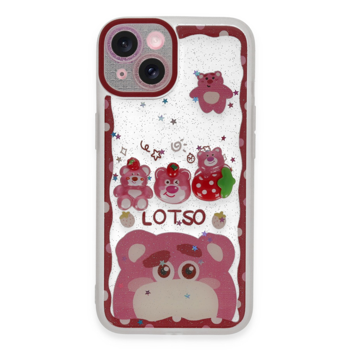 Newface Apple iPhone 14 Kılıf Sweet Desenli Silikon Kapak - Pembe — görsel 5