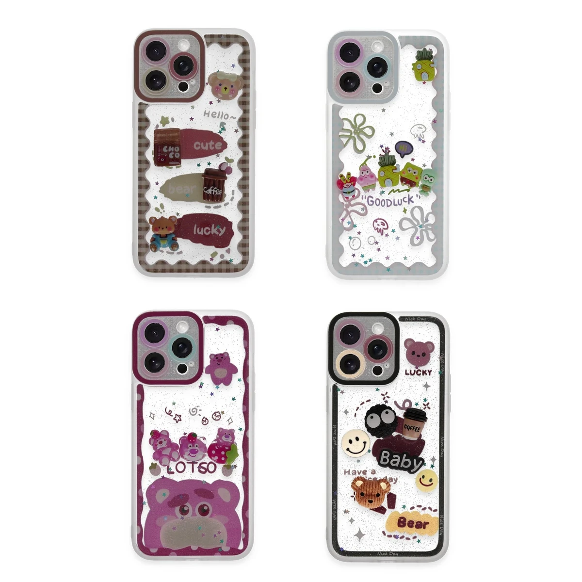 Newface Apple iPhone 14 Pro Kılıf Sweet Desenli Silikon Kapak - Pembe — görsel 4