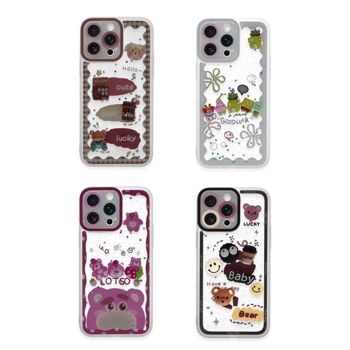 Newface Apple iPhone 14 Pro Kılıf Sweet Desenli Silikon Kapak - Pembe — görsel 6