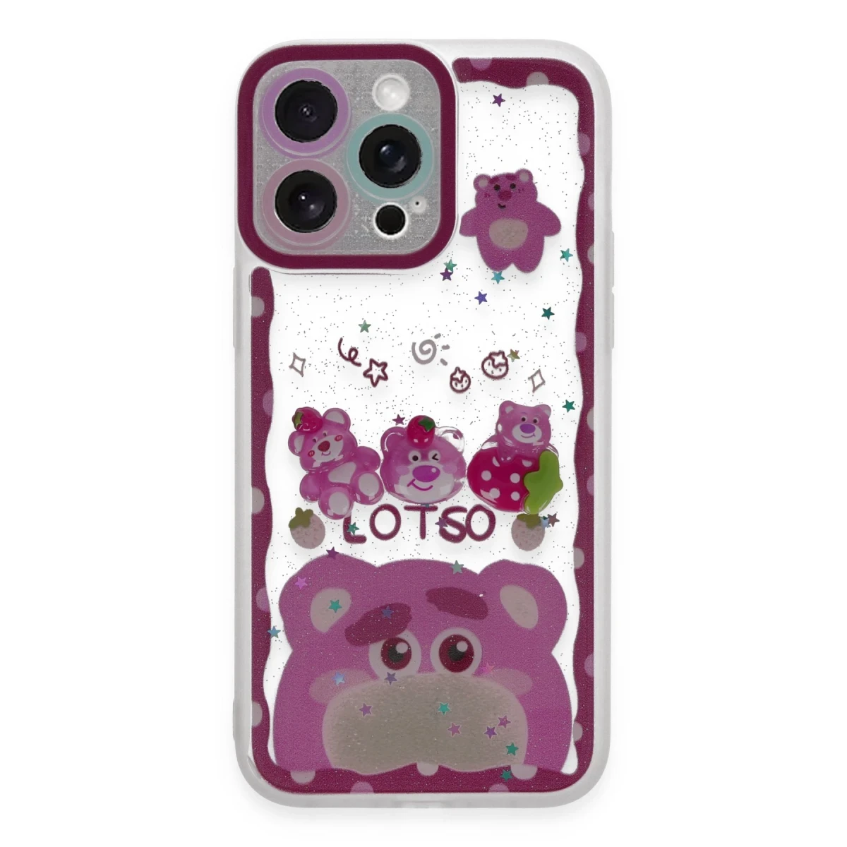 Newface Apple iPhone 14 Pro Max Kılıf Sweet Desenli Silikon Kapak - Pembe — görsel 3