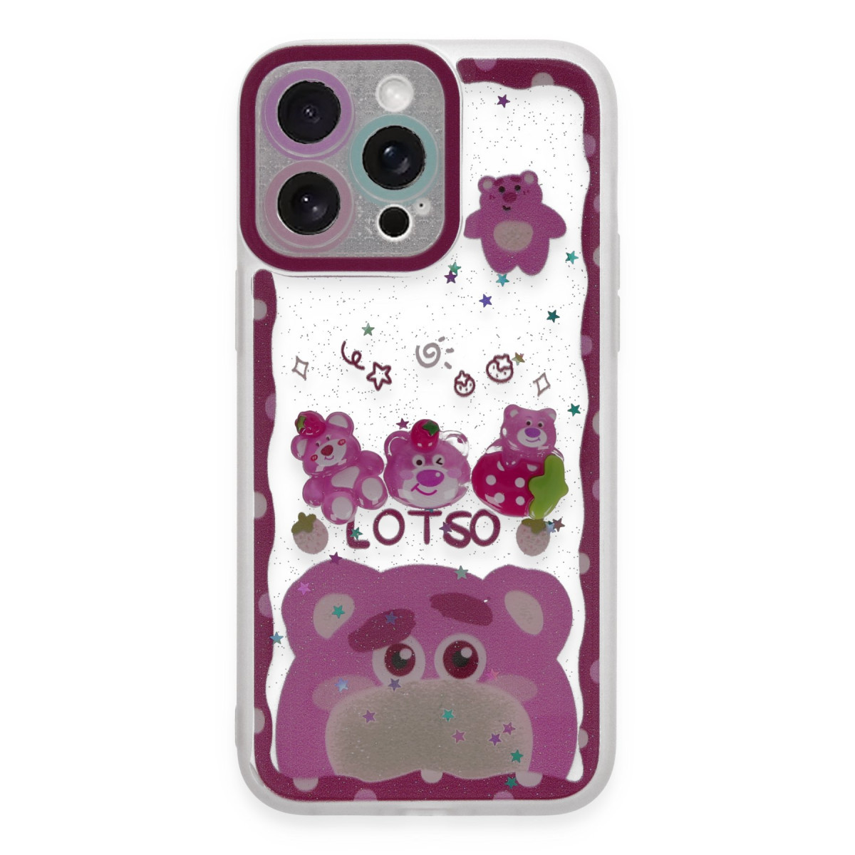 Newface Apple iPhone 14 Pro Max Kılıf Sweet Desenli Silikon Kapak - Pembe — görsel 5