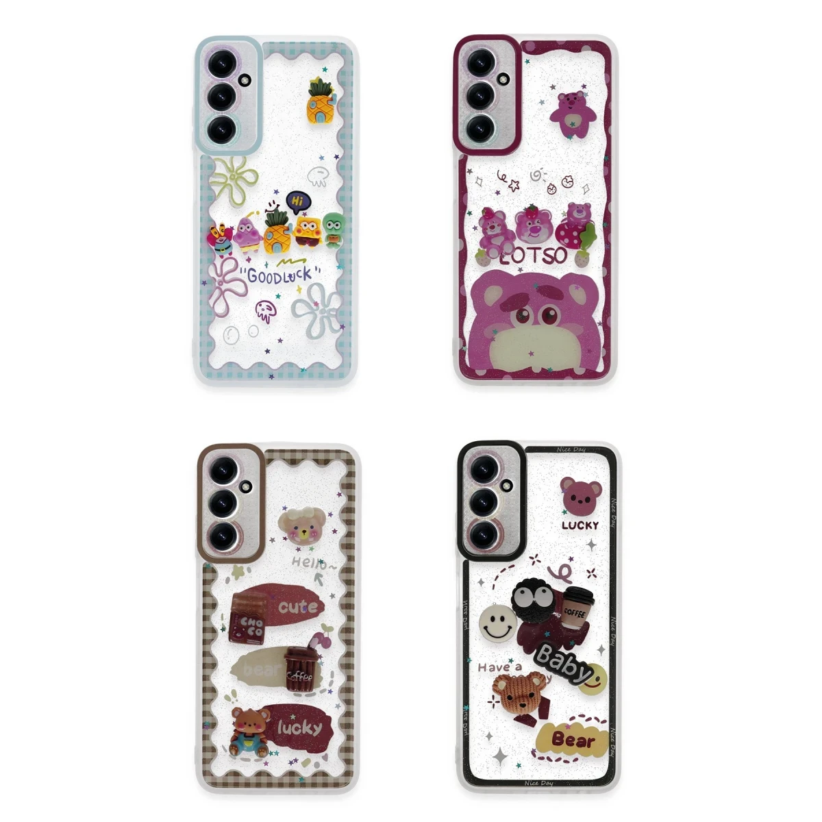 Newface Samsung Galaxy A05S Kılıf Sweet Desenli Silikon Kapak - Pembe — görsel 4