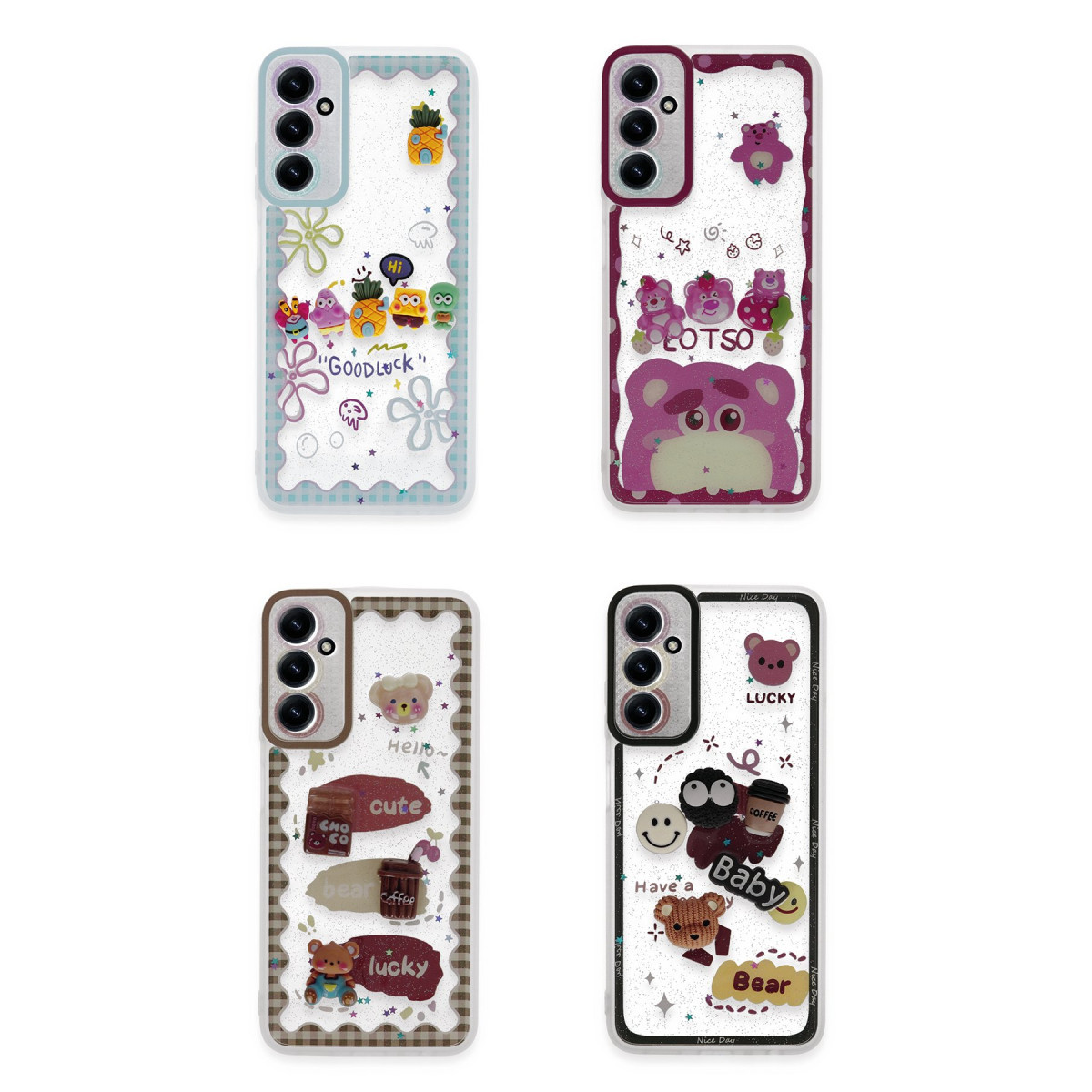 Newface Samsung Galaxy A05S Kılıf Sweet Desenli Silikon Kapak - Pembe — görsel 6