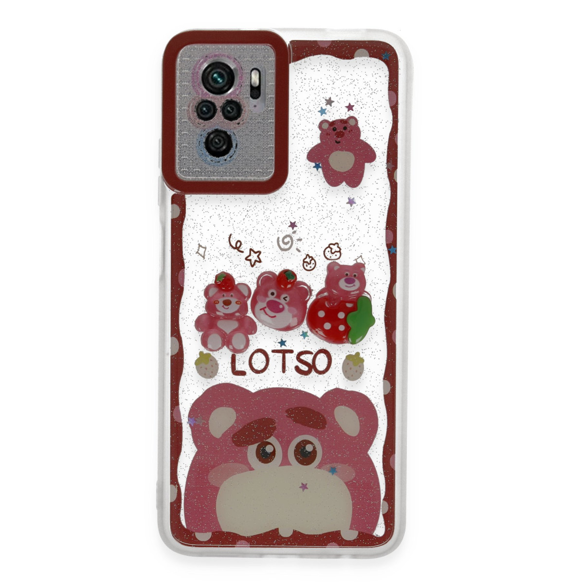 Newface Xiaomi Redmi Note 10 Kılıf Sweet Desenli Silikon Kapak - Pembe — görsel 5