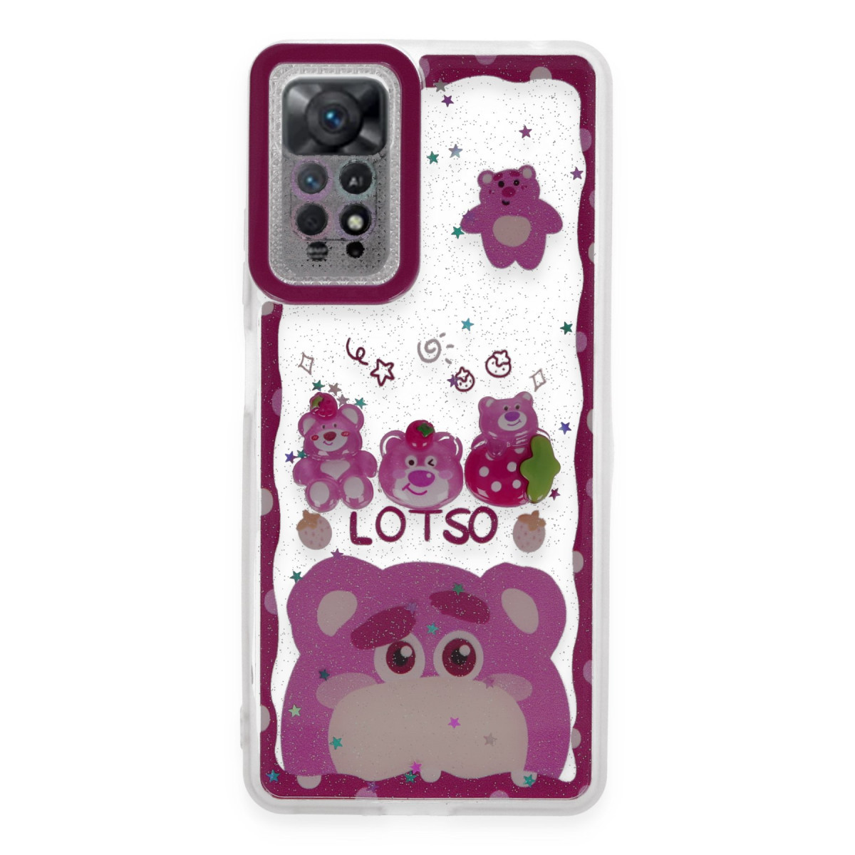 Newface Xiaomi Redmi Note 11 Kılıf Sweet Desenli Silikon Kapak - Pembe — görsel 5