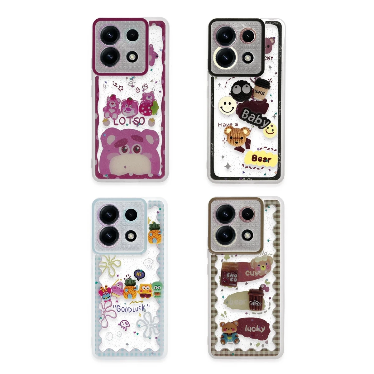 Newface Xiaomi Redmi Note 13 Pro 5G Kılıf Sweet Desenli Silikon Kapak - Pembe — görsel 4