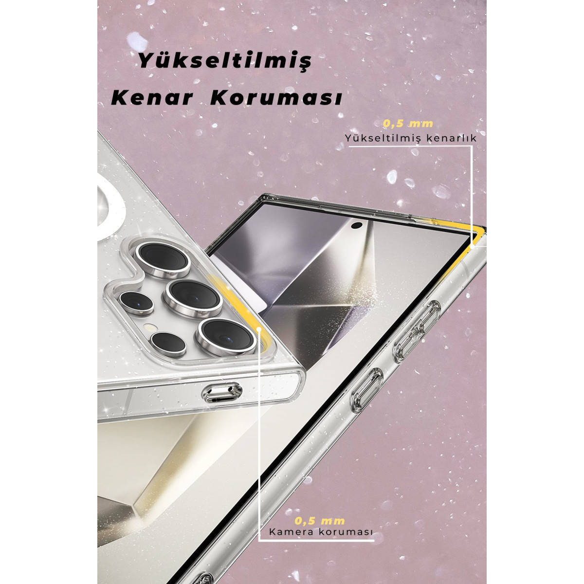 Joko Samsung Galaxy S23 Ultra Kılıf Star Magsafe Kapak - Siyah — görsel 8