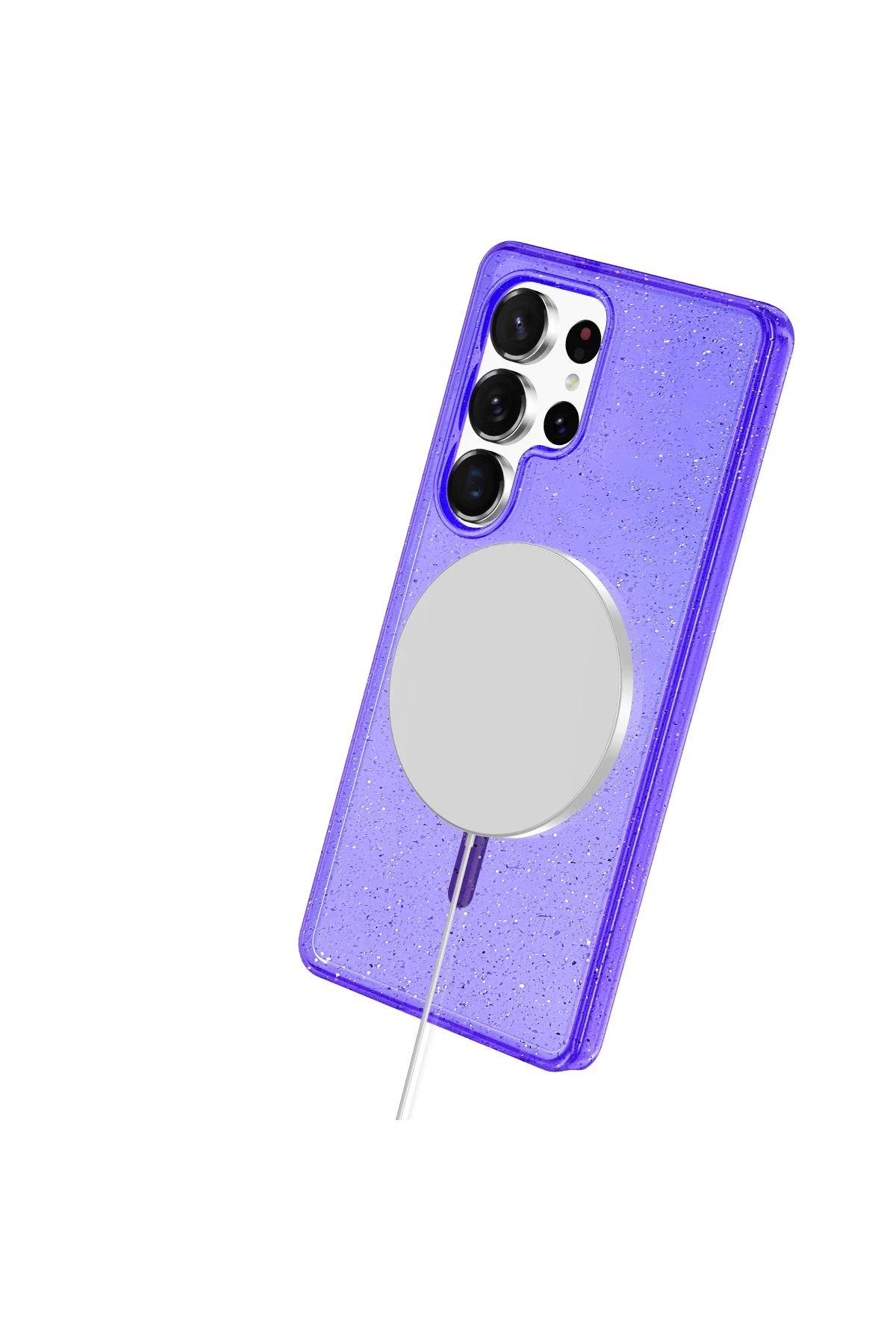Newface Samsung Galaxy S24 Ultra Kılıf Glow Magsafe Kapak - Turuncu