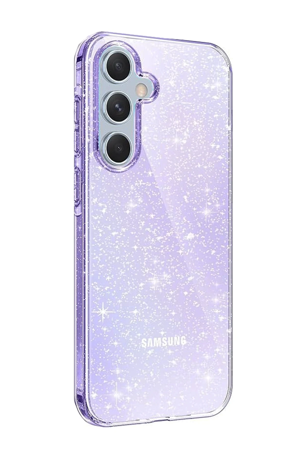 Newface Samsung Galaxy A15 4G Kılıf Glow Kapak - Mor
