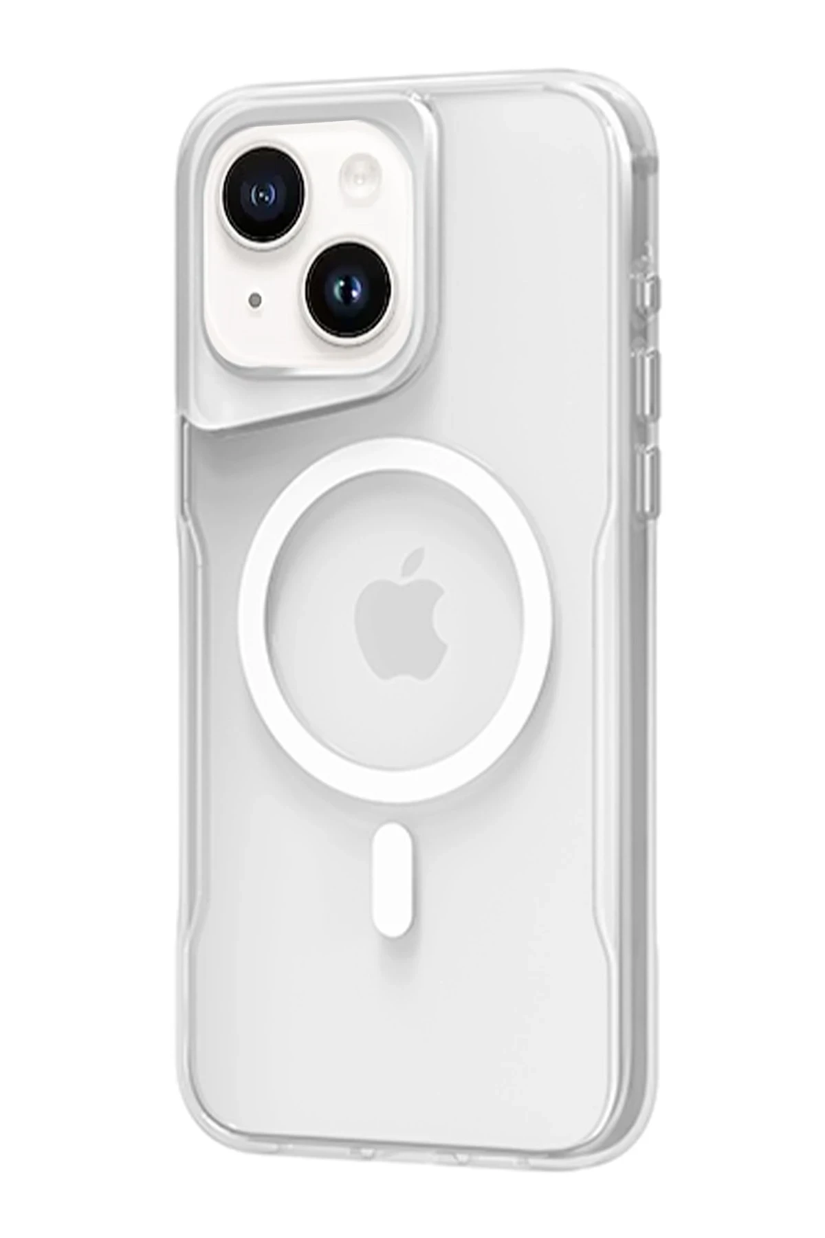 Newface Apple iPhone 14 Kılıf PC Poso Magsafe Kapak - Şeffaf