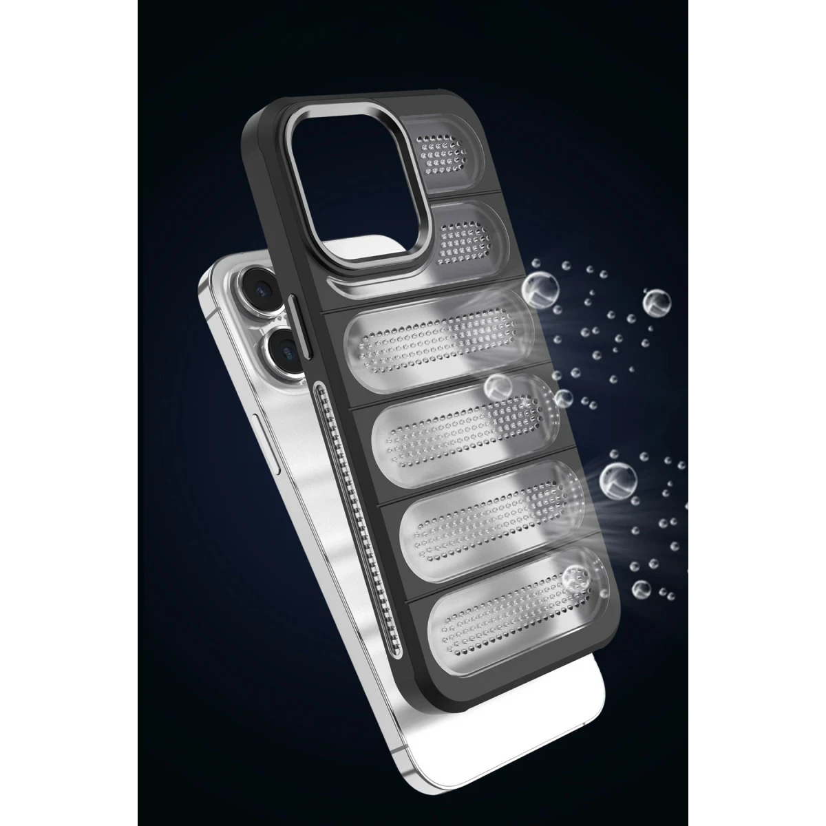 Newface Apple iPhone 15 Pro Max Kılıf Airmax Silikon Kapak - Siyah — görsel 9