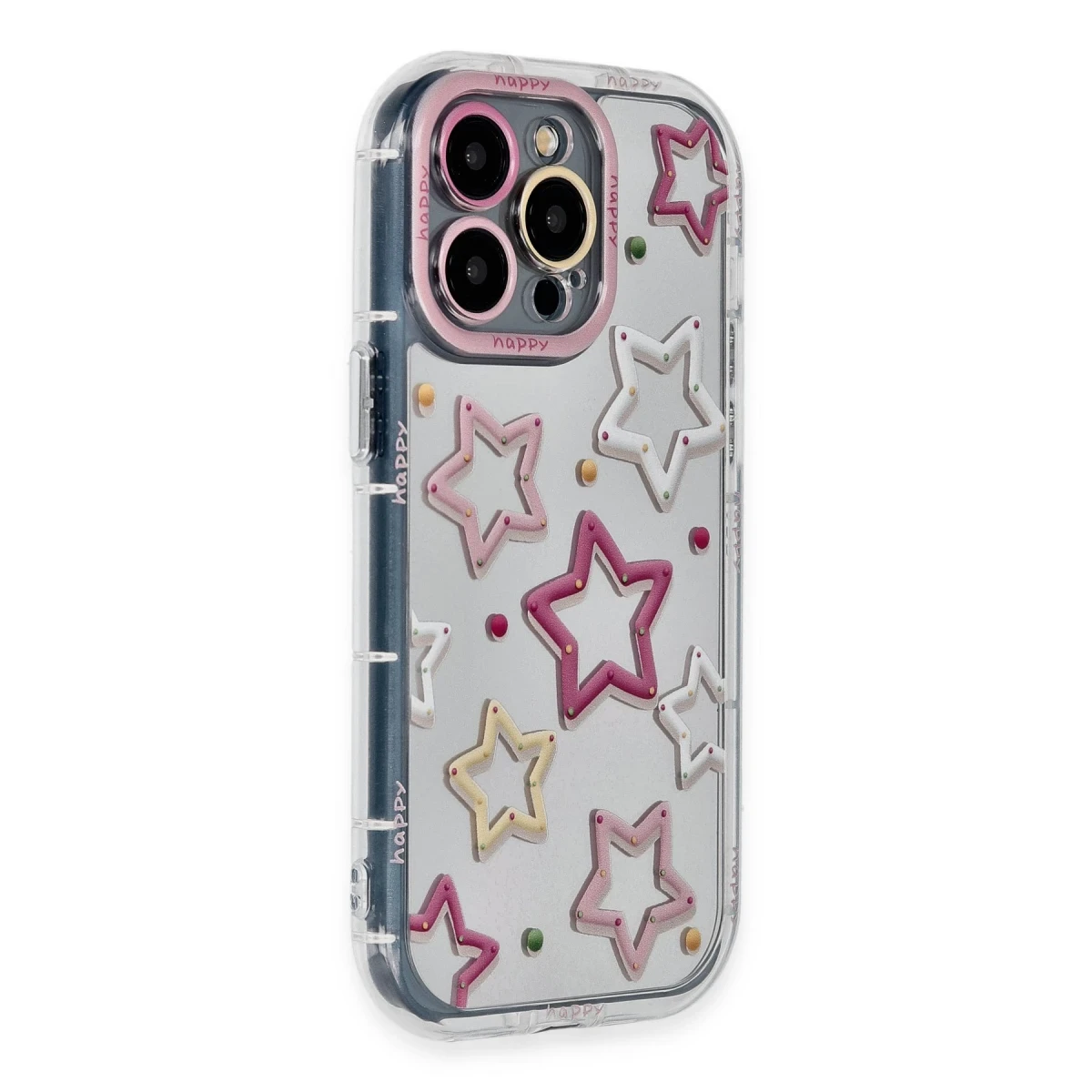 Newface Apple iPhone 14 Pro Max Kılıf Reflexion Desenli Kapak - Desen 3
