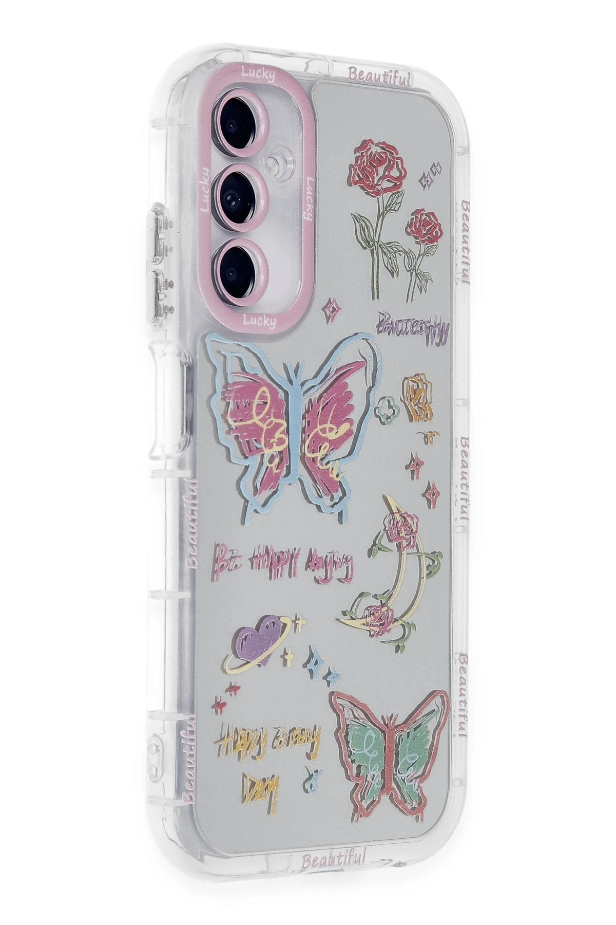 Newface Samsung Galaxy A25 5G Kılıf Reflexion Desenli Kapak - Desen 8