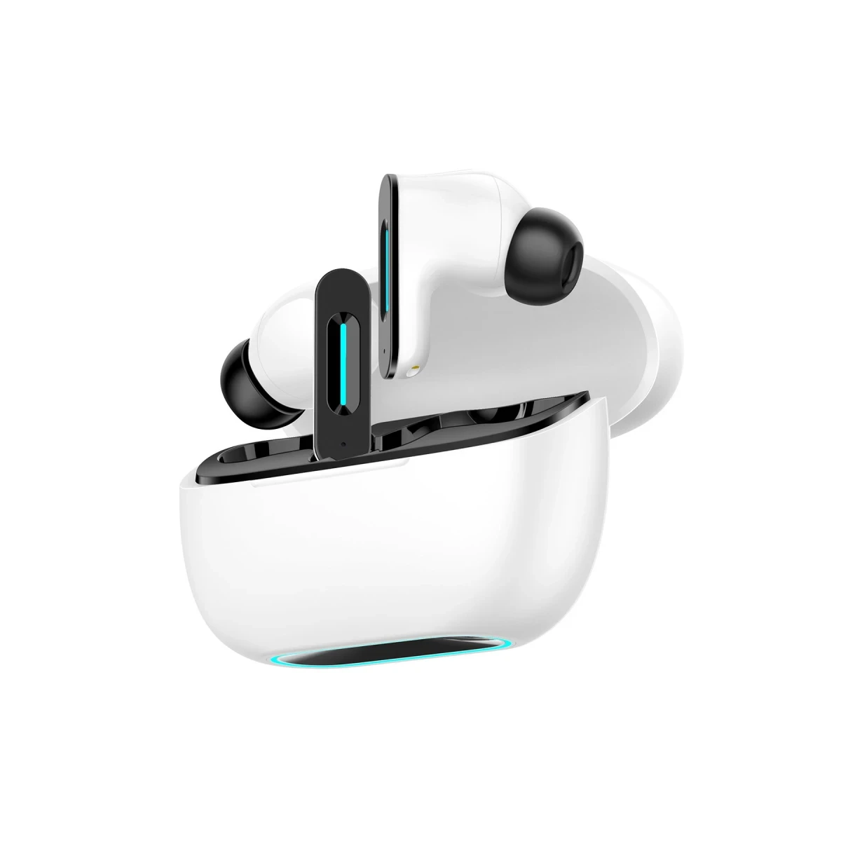 Newface LS-518 Aktif Gürültü Engelleyici Özellikli TWS Airpods Kulaklık - Beyaz-Siyah — görsel 3