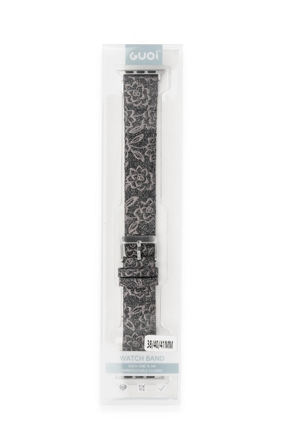 Newface Apple Watch 38mm Creeper Desenli Kordon - Kahverengi