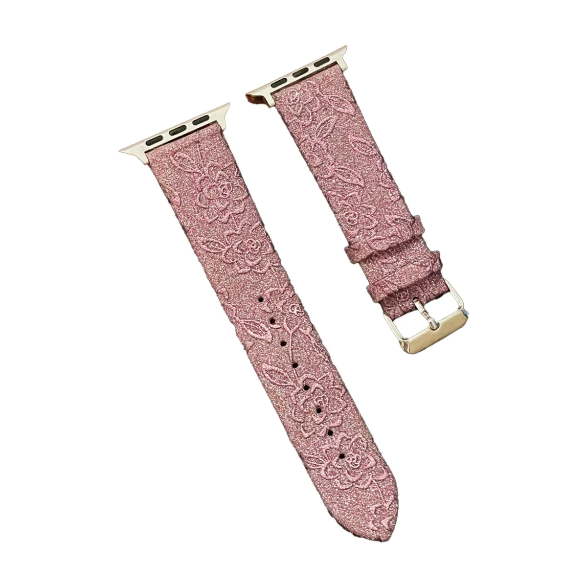 Newface Apple Watch 42mm Creeper Desenli Kordon - Rose Gold — görsel 4