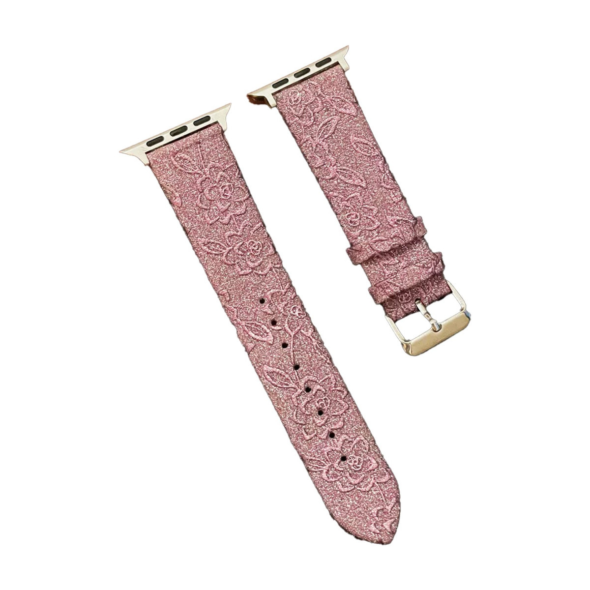 Newface Apple Watch 42mm Creeper Desenli Kordon - Rose Gold — görsel 7