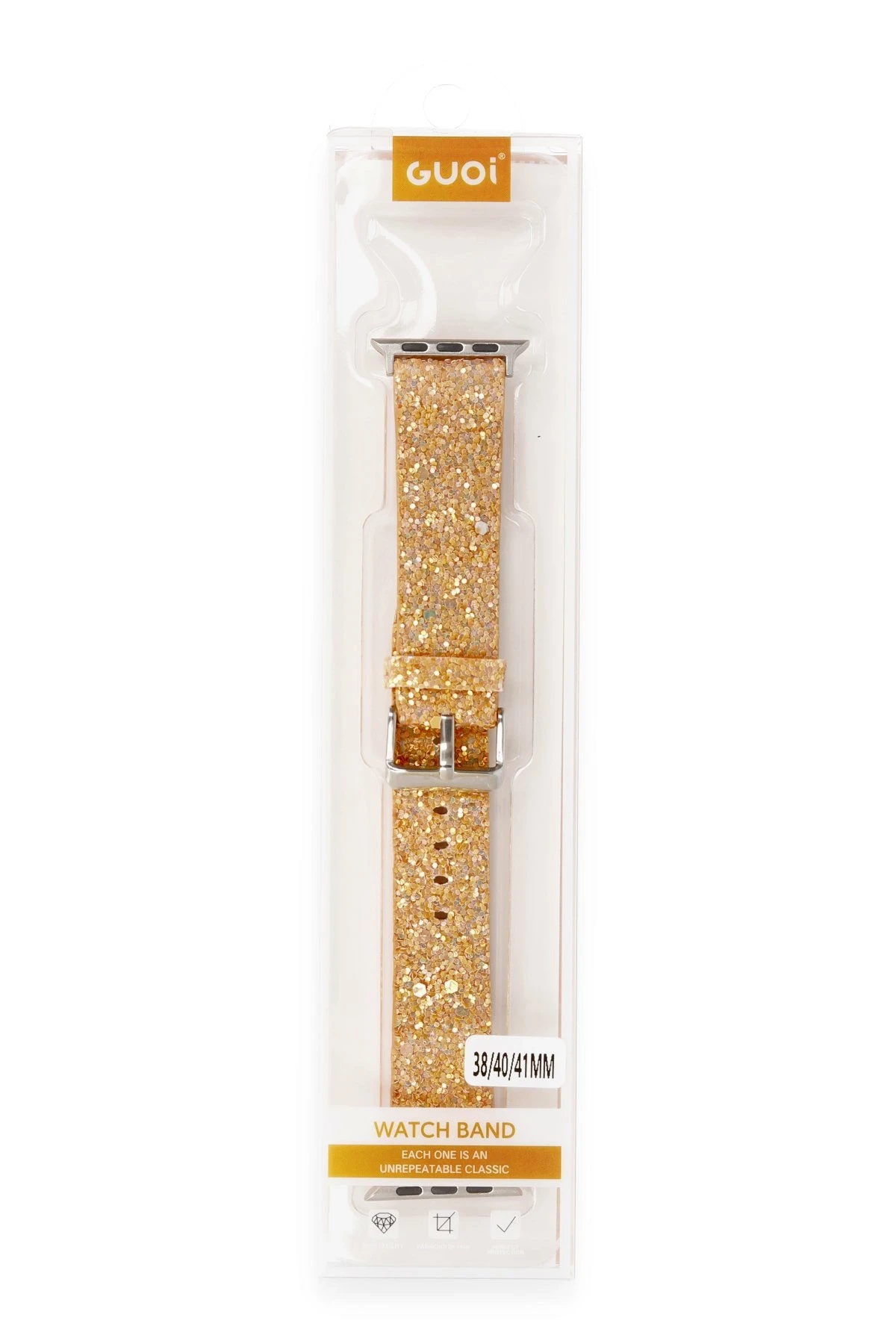 Newface Apple Watch 42mm Starry Taşlı Kordon - Pudra