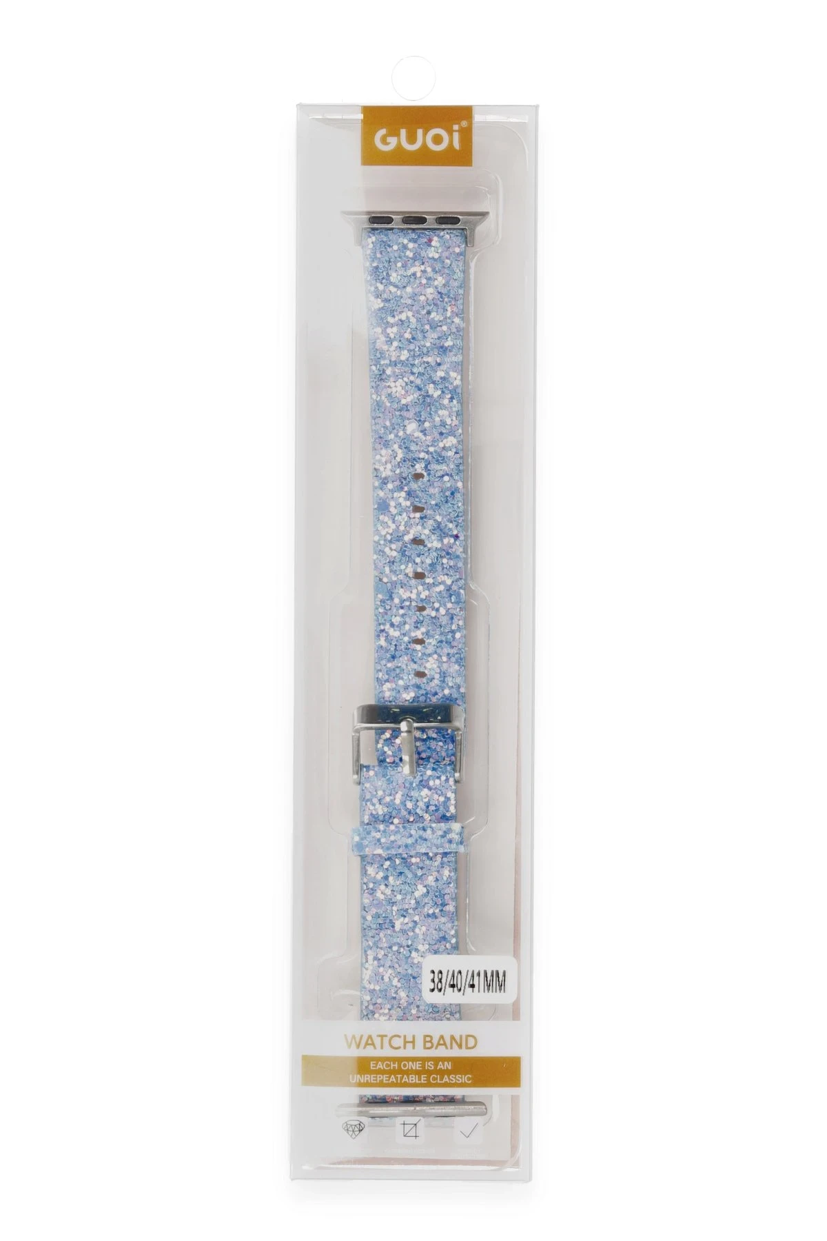 Newface Apple Watch 42mm Starry Taşlı Kordon - Turkuaz