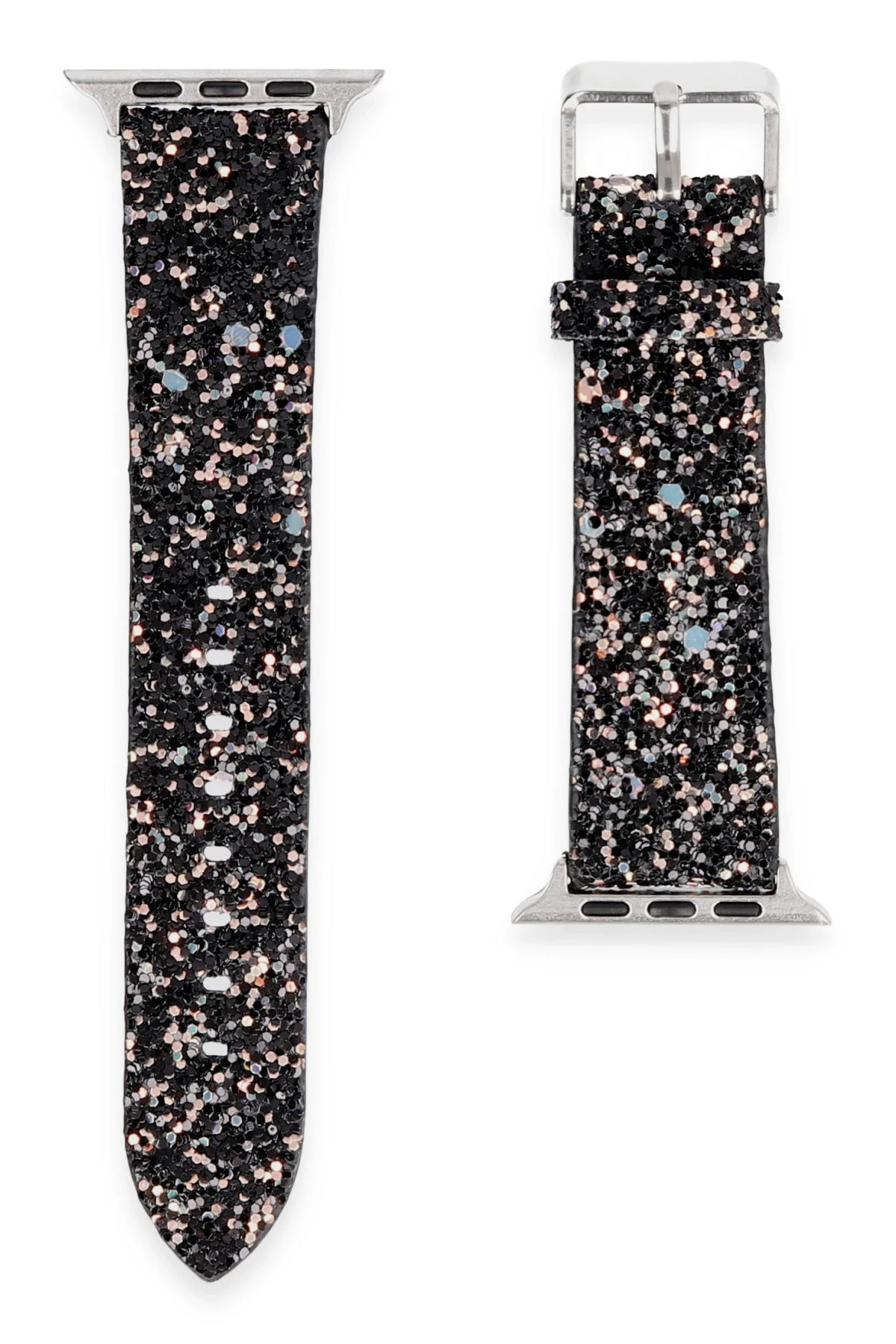 Newface Apple Watch 42mm Starry Taşlı Kordon - Siyah