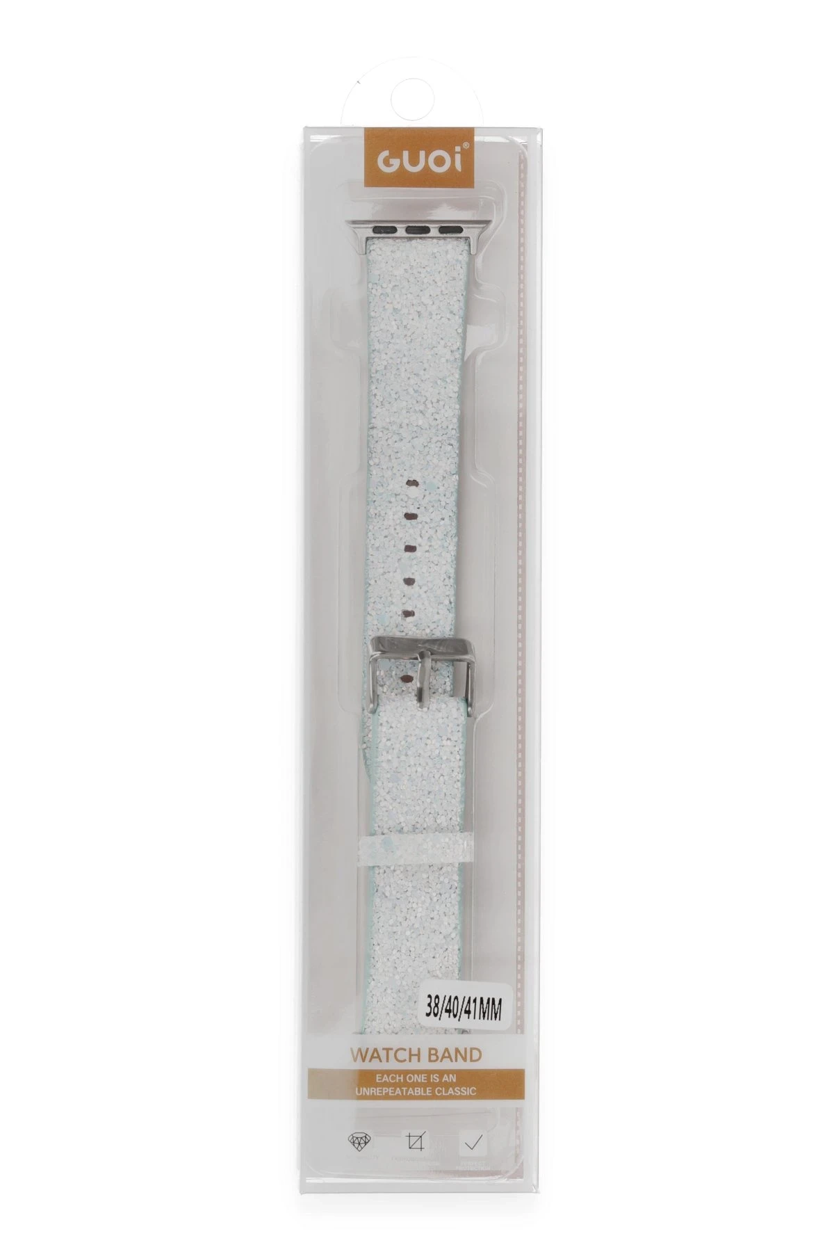 Newface Apple Watch 38mm Starry Taşlı Kordon - Mavi