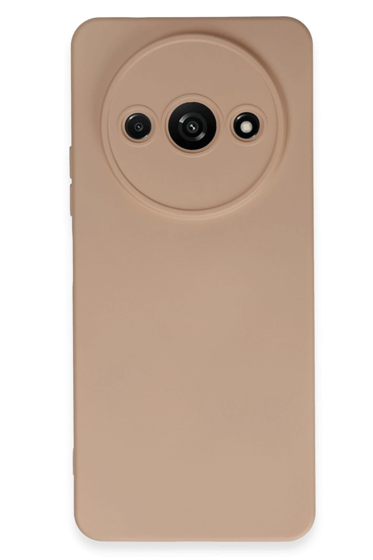 Newface Xiaomi Redmi A3 4G Kılıf Nano içi Kadife Silikon - Pudra