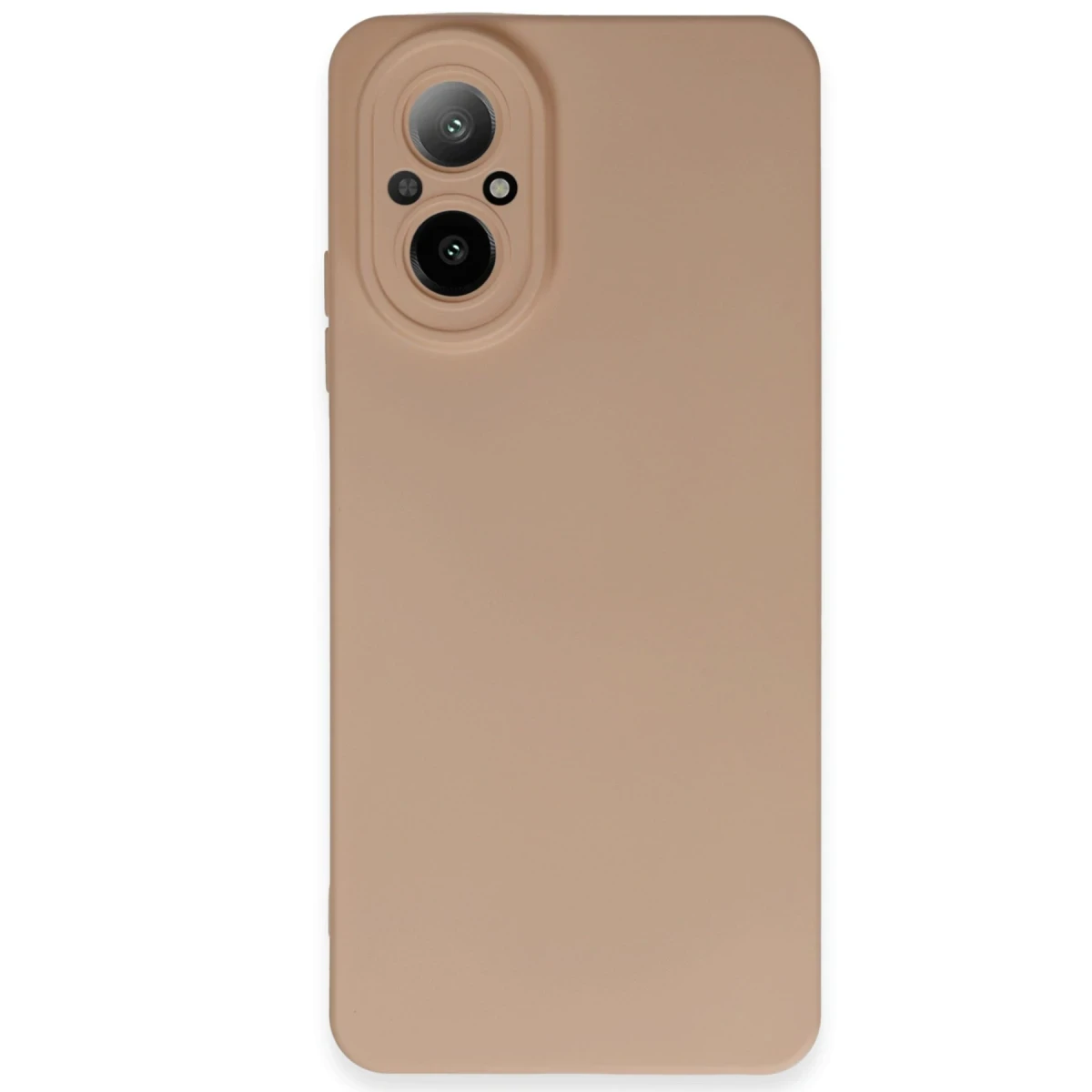 Newface Realme 12 Lite Kılıf Nano içi Kadife Silikon - Pudra
