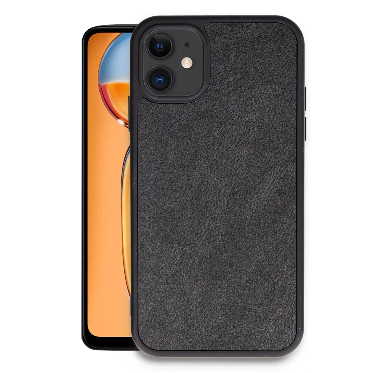 Newface Apple iPhone 11 Kılıf Aras Deri Kapak - Siyah — görsel 4