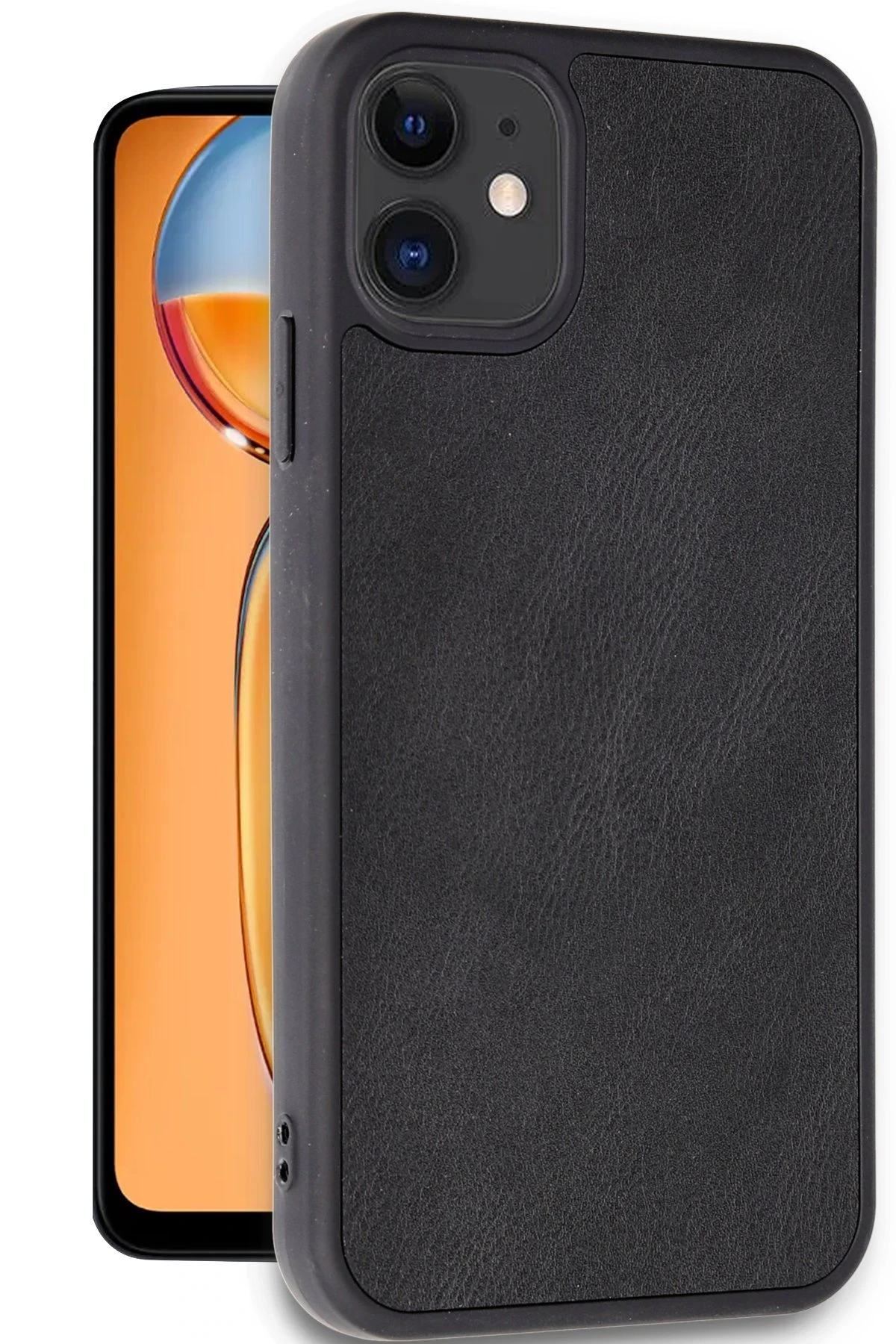 Newface Apple iPhone 11 Kılıf Aras Deri Kapak - Siyah — görsel 2