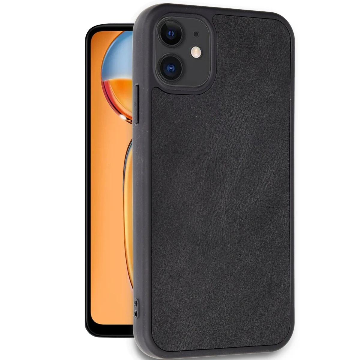Newface Apple iPhone 11 Kılıf Aras Deri Kapak - Siyah — görsel 5