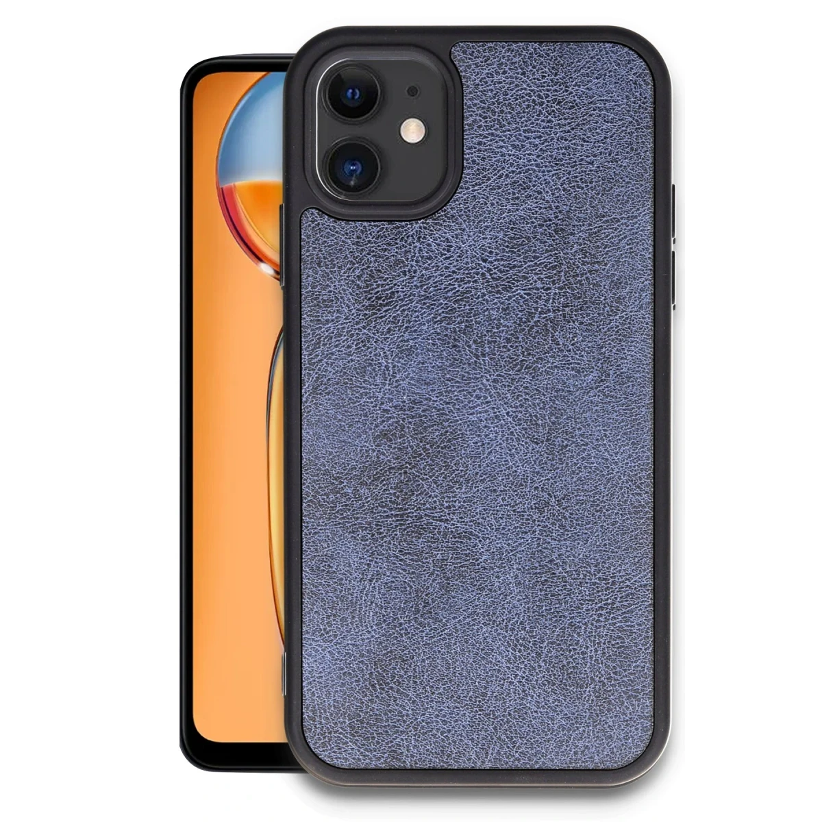 Newface Apple iPhone 11 Kılıf Aras Deri Kapak - Lacivert