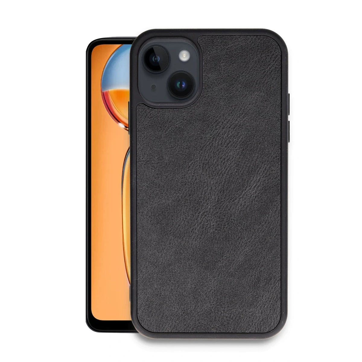 Newface Apple iPhone 14 Kılıf Aras Deri Kapak - Siyah — görsel 4
