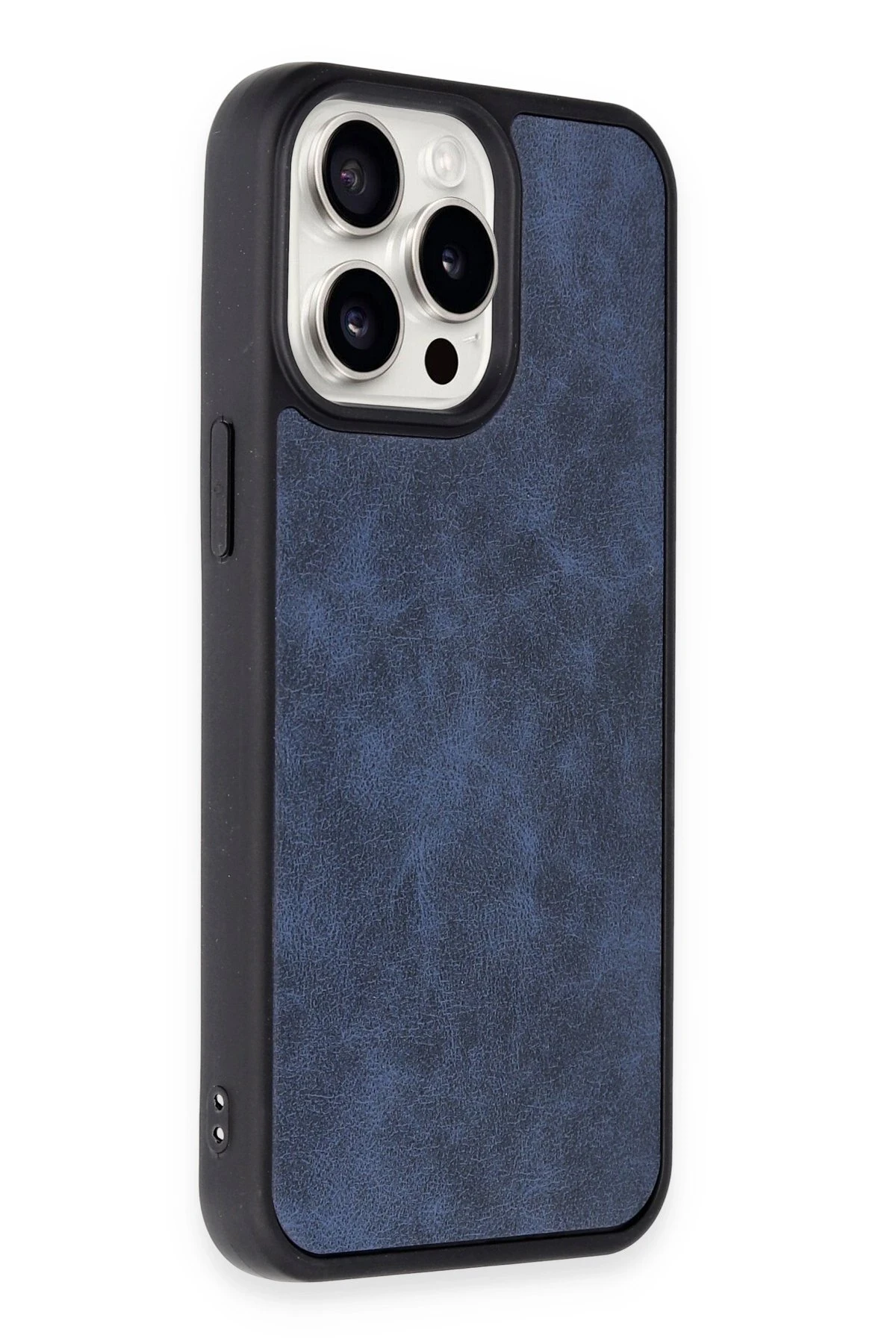 Newface iPhone 14 Pro Kılıf Aras Deri Kapak - Lacivert