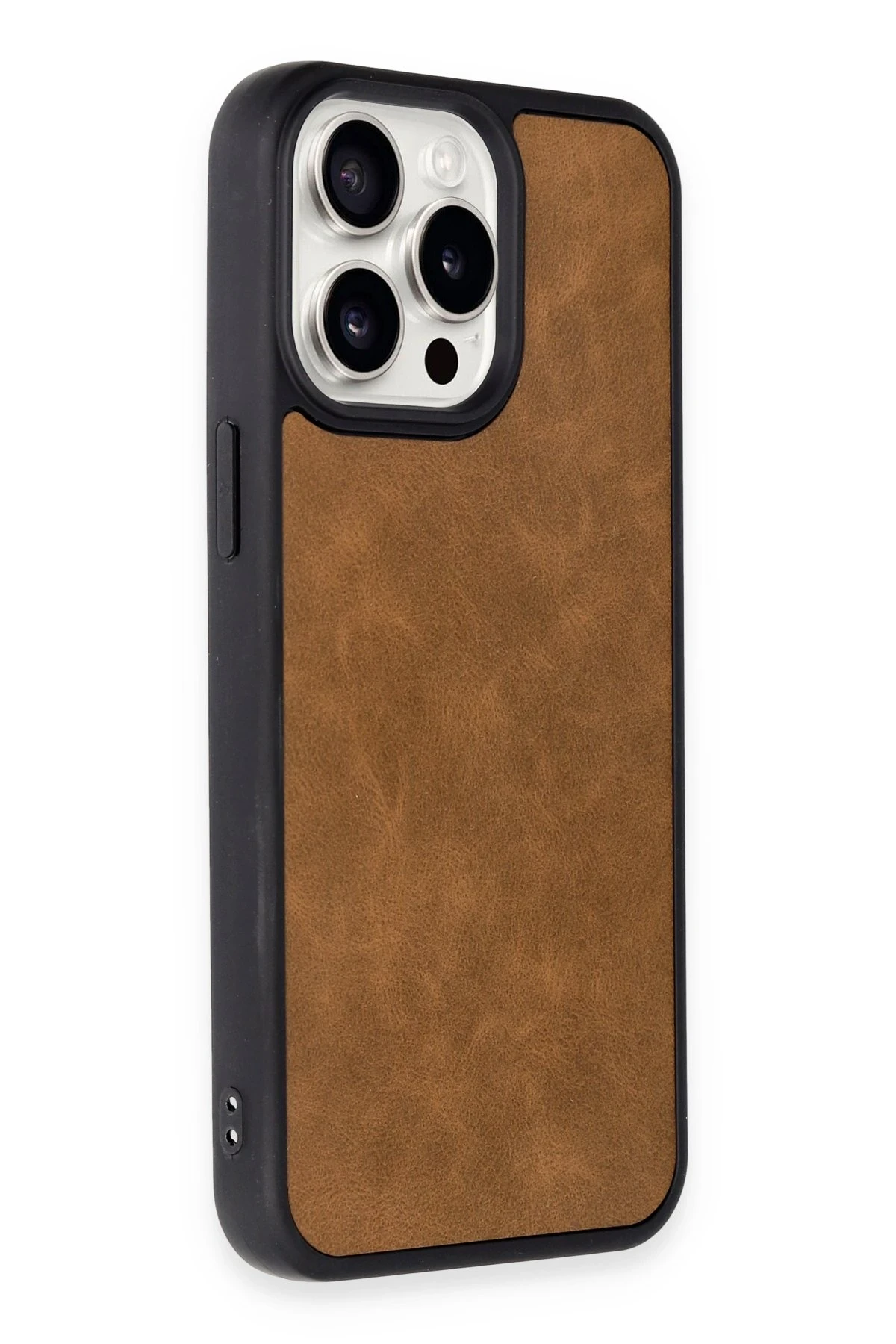 Newface iPhone 14 Pro Kılıf Aras Deri Kapak - Taba