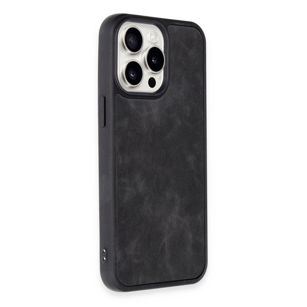 Newface Apple iPhone 14 Pro Max Kılıf Aras Deri Kapak - Siyah — görsel 8