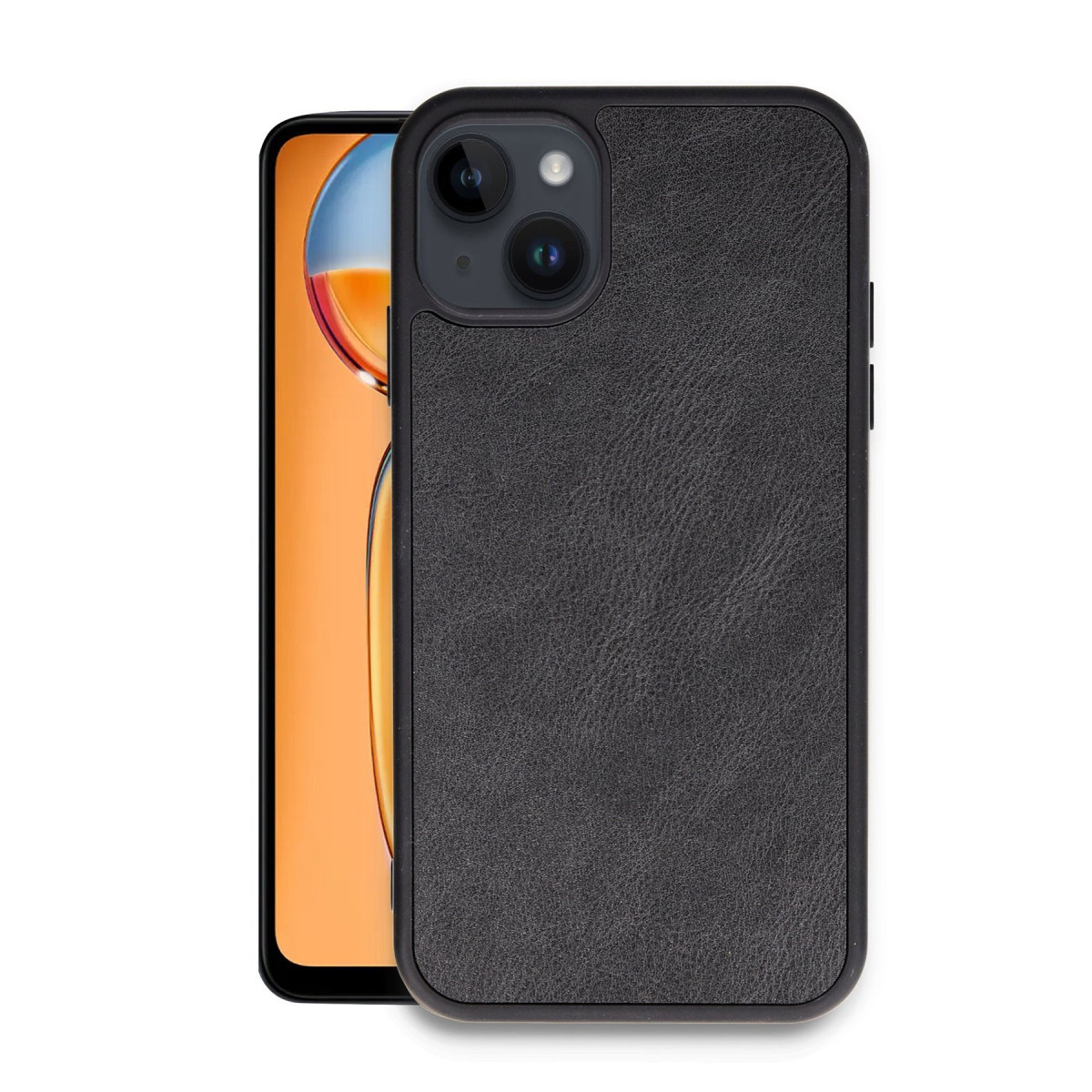 Newface Apple iPhone 15 Kılıf Aras Deri Kapak - Siyah — görsel 7