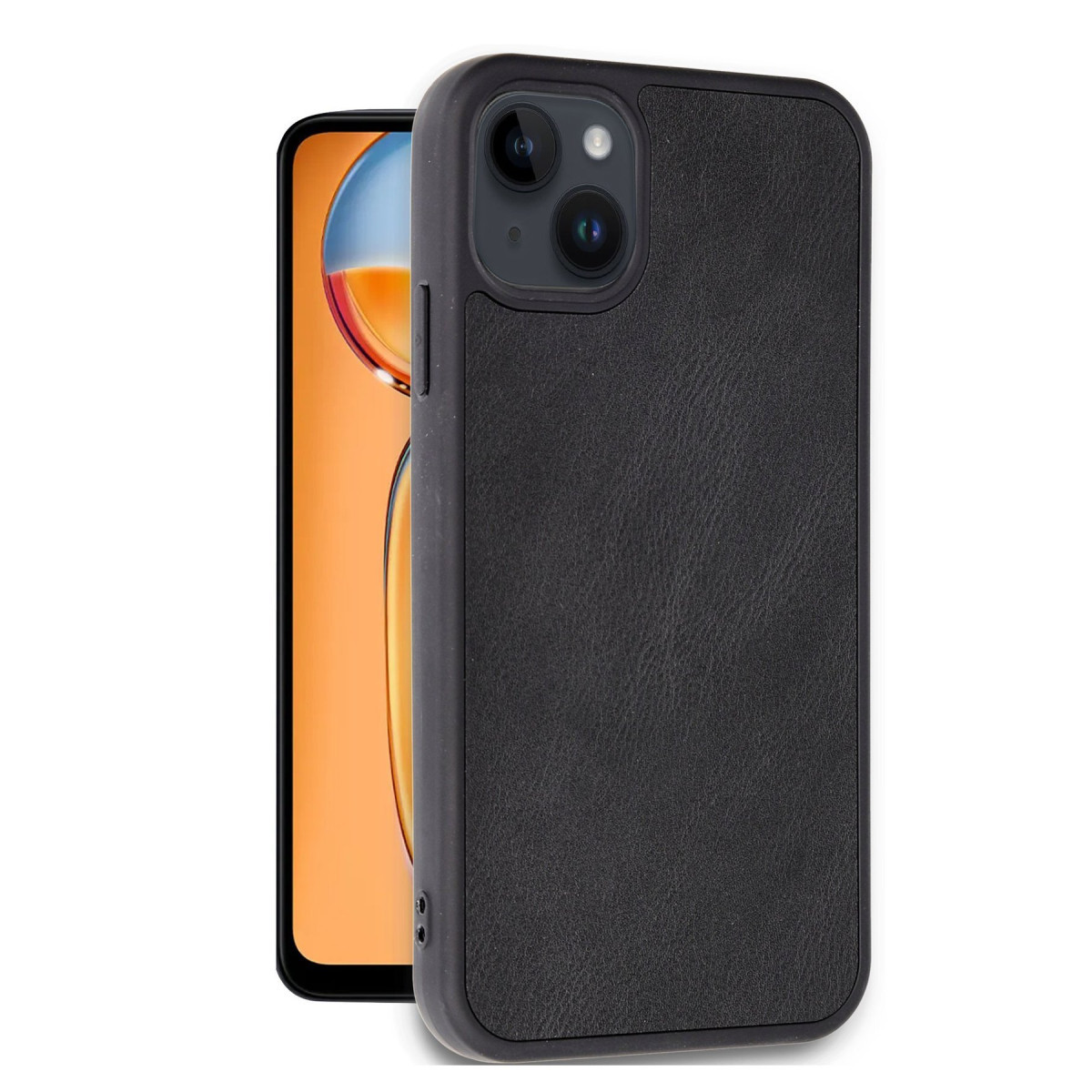 Newface Apple iPhone 15 Kılıf Aras Deri Kapak - Siyah — görsel 8