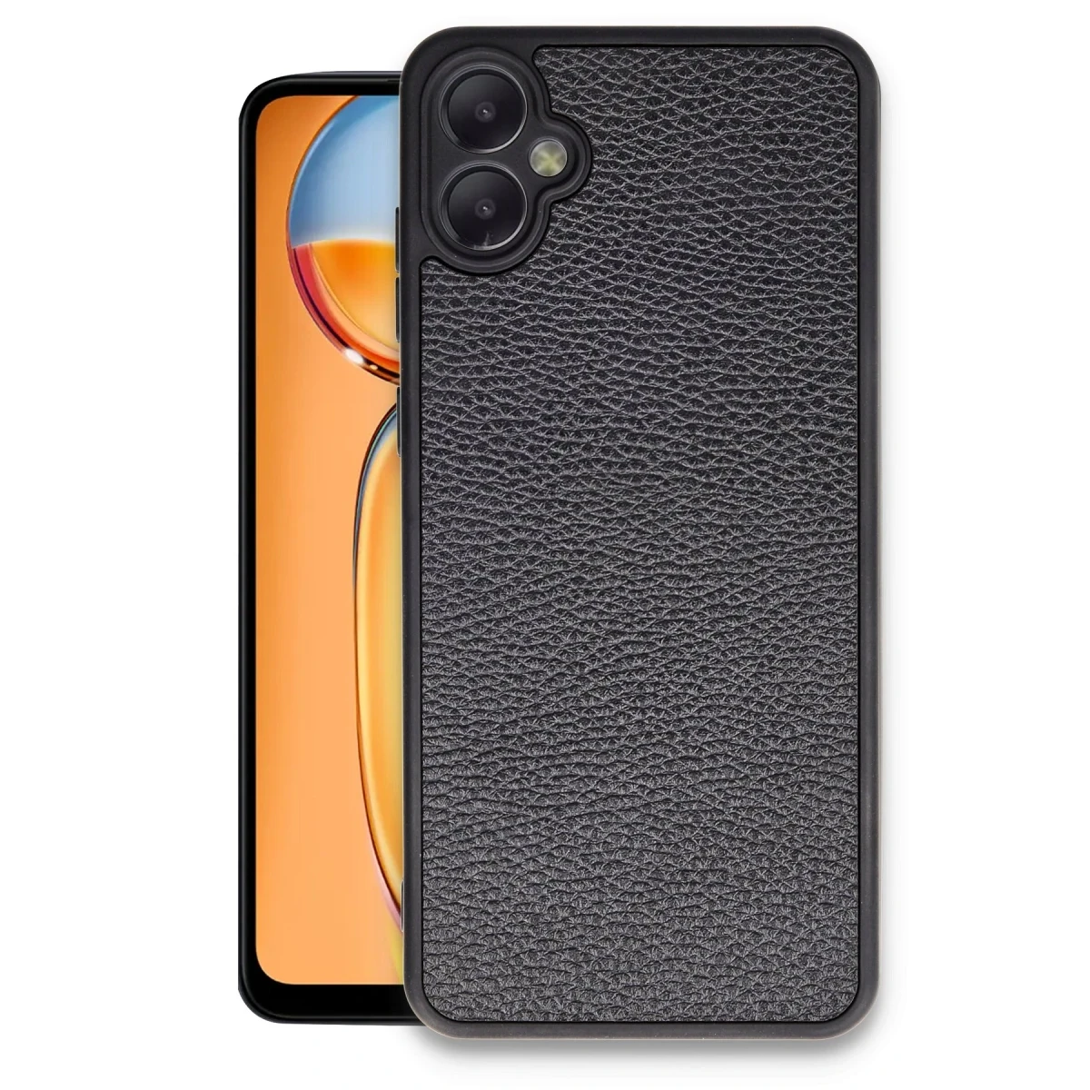 Newface Samsung Galaxy A05 Kılıf Aras Deri Kapak - Siyah — görsel 4